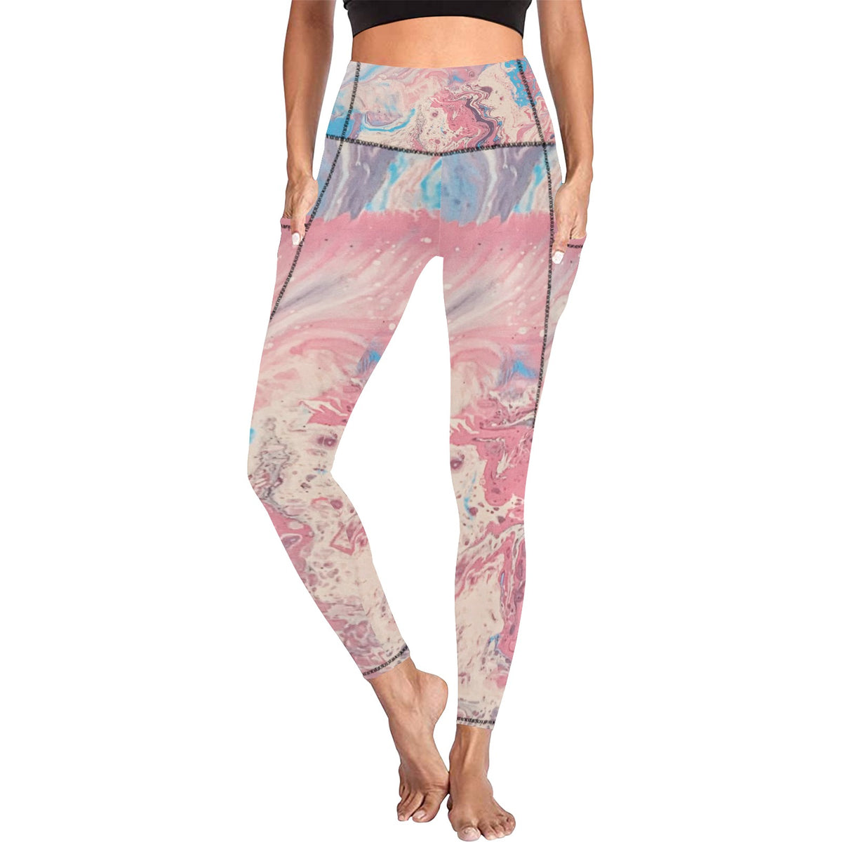 All Over Print Leggings with Pockets (L56)