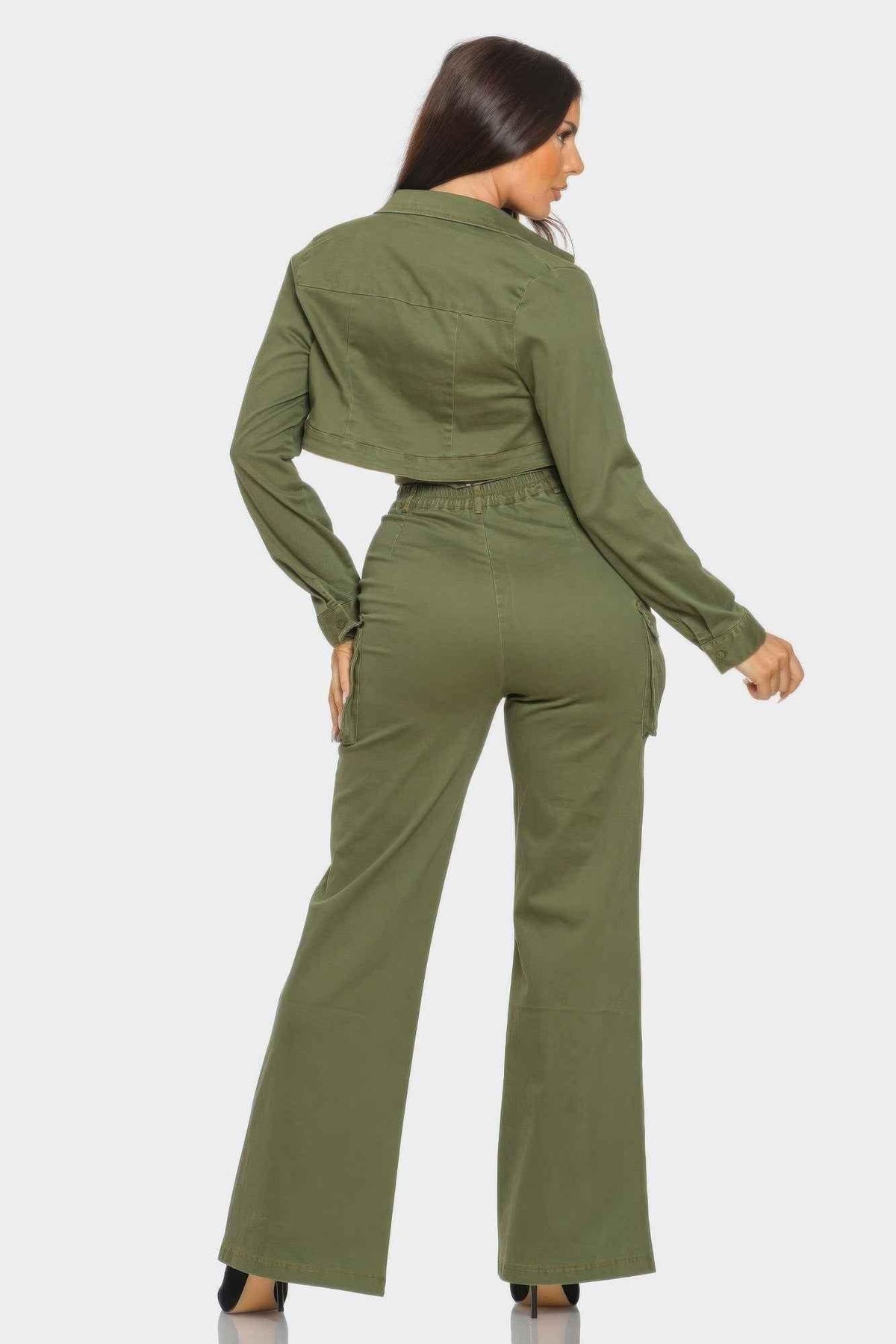 Crop Jacket 3pcs Set - CABRALLY