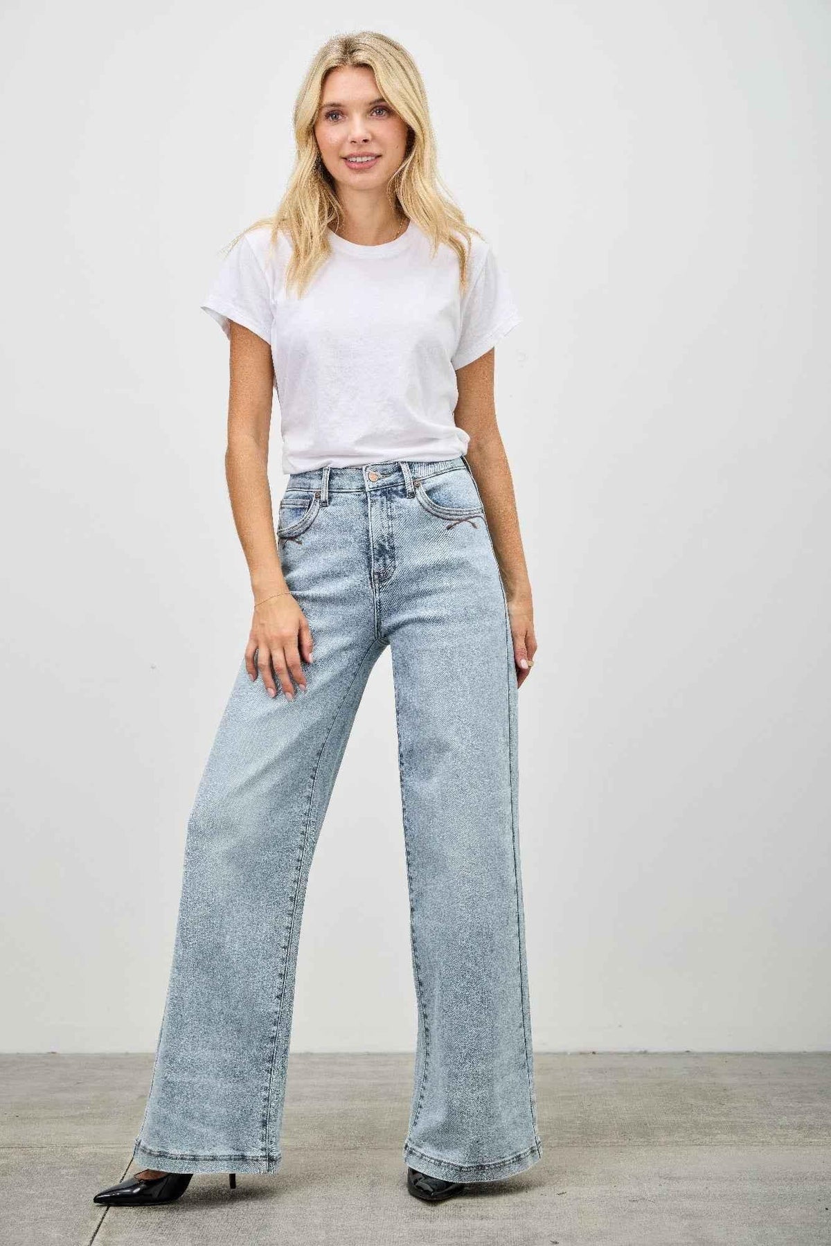 High Rise Wide Leg