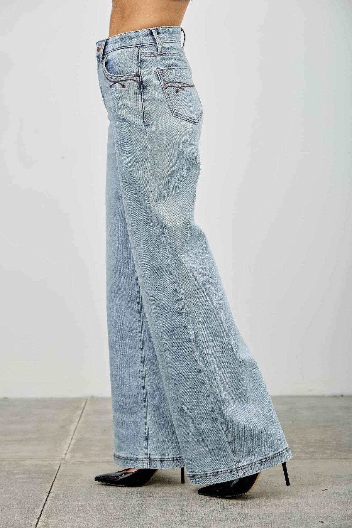 High Rise Wide Leg
