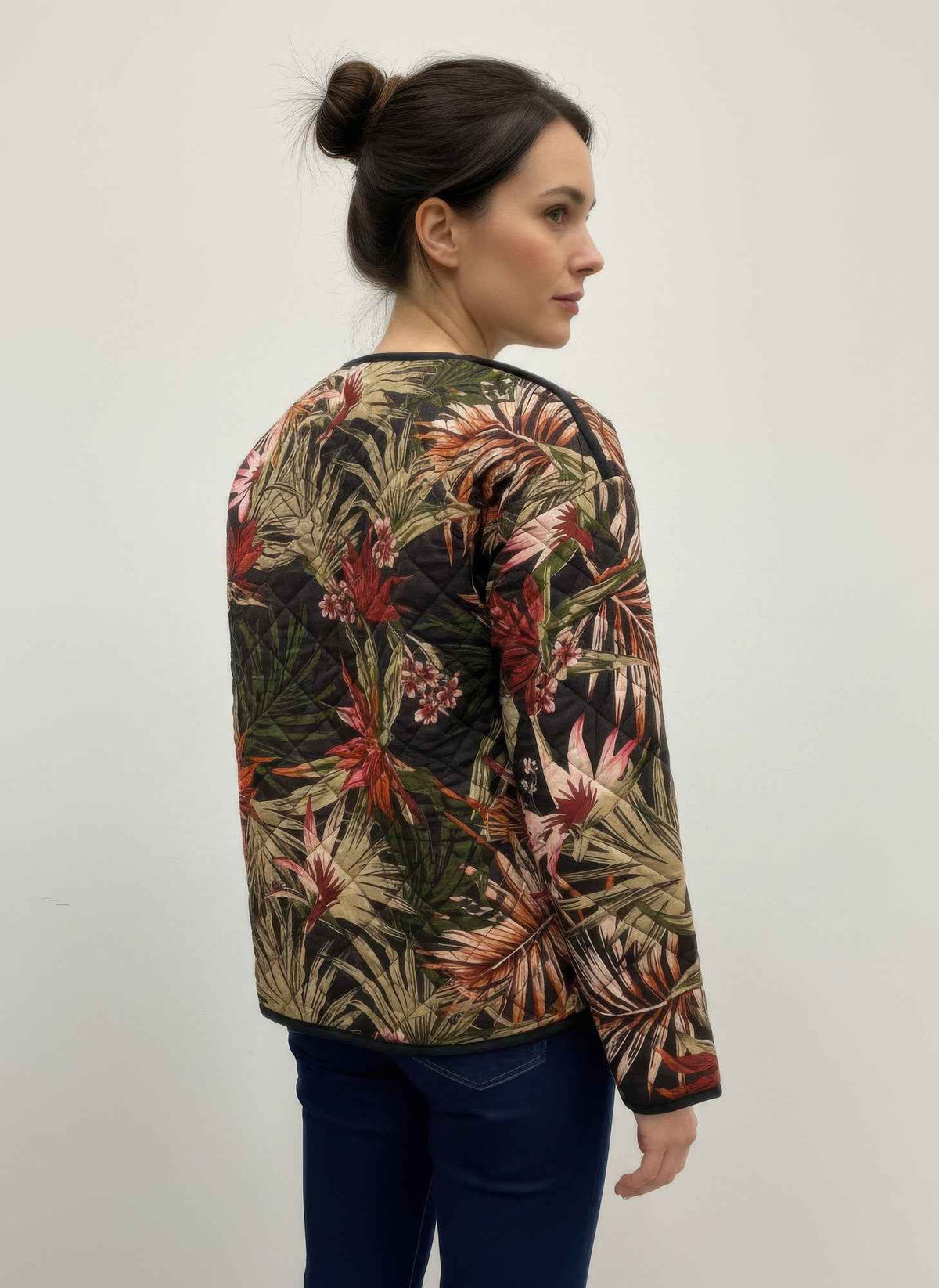 Onque Casual Printed Reversible Jacket