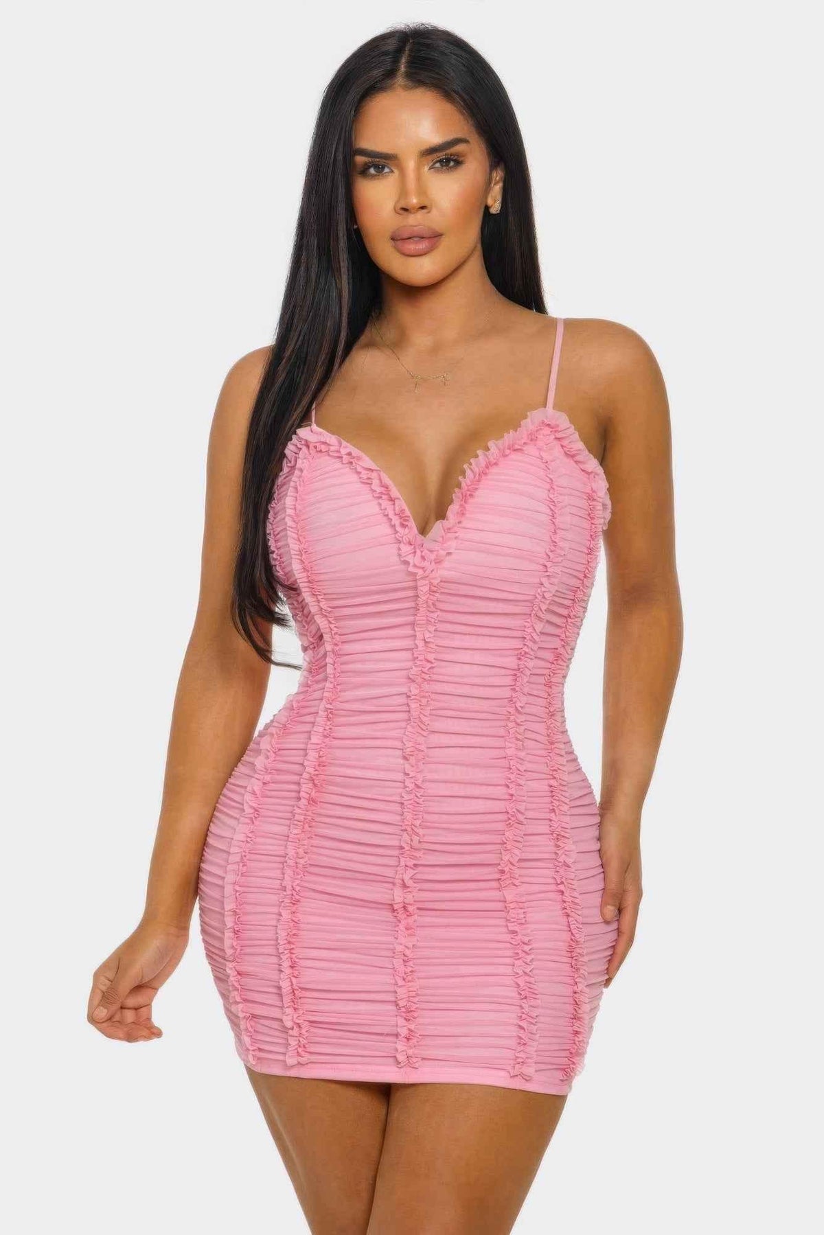 Candy Crush Ruched Mini Dress