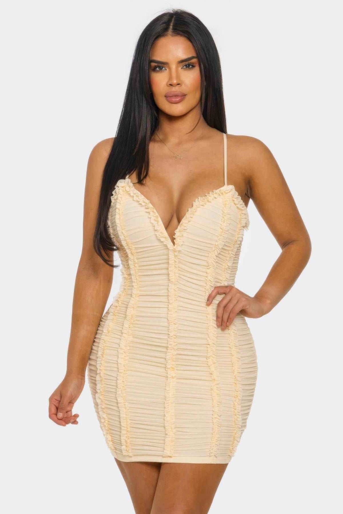 Candy Crush Ruched Mini Dress