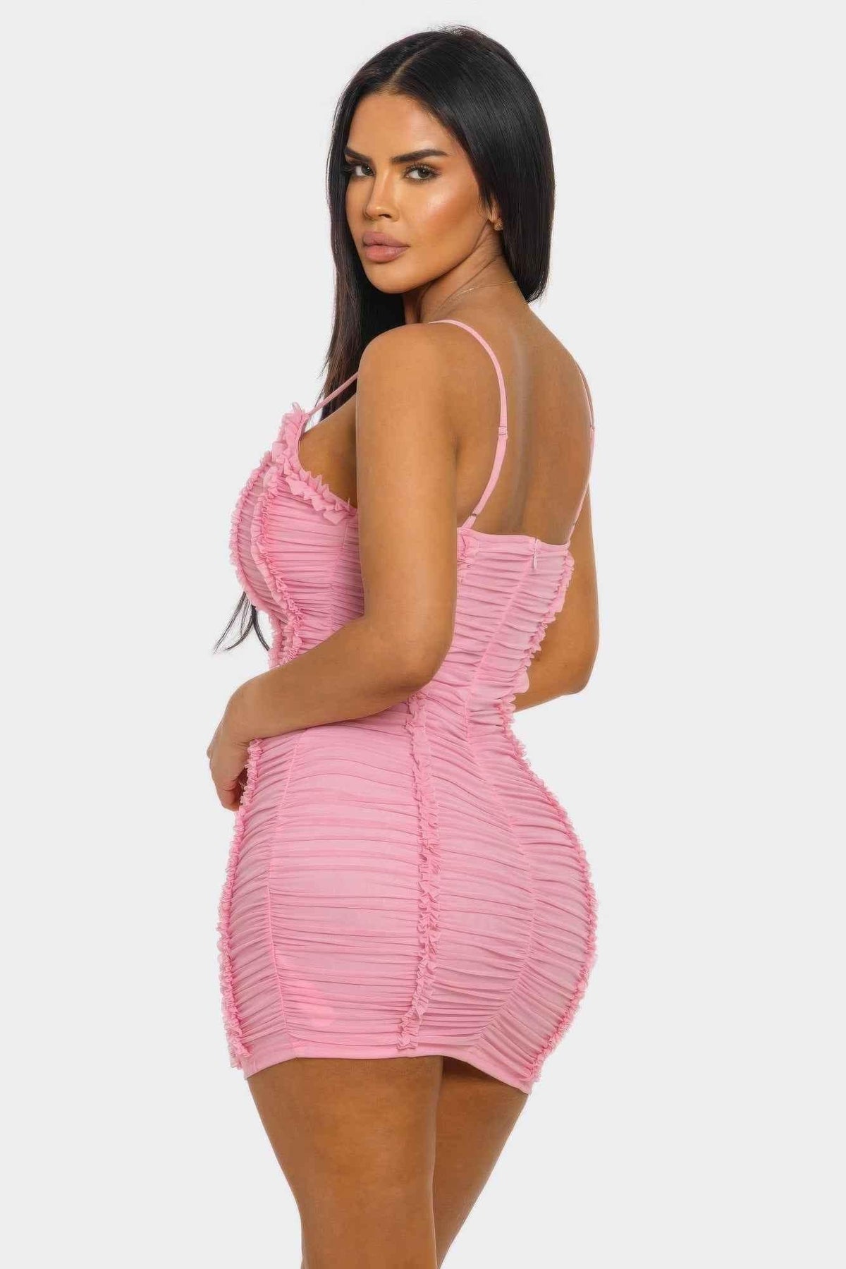 Candy Crush Ruched Mini Dress