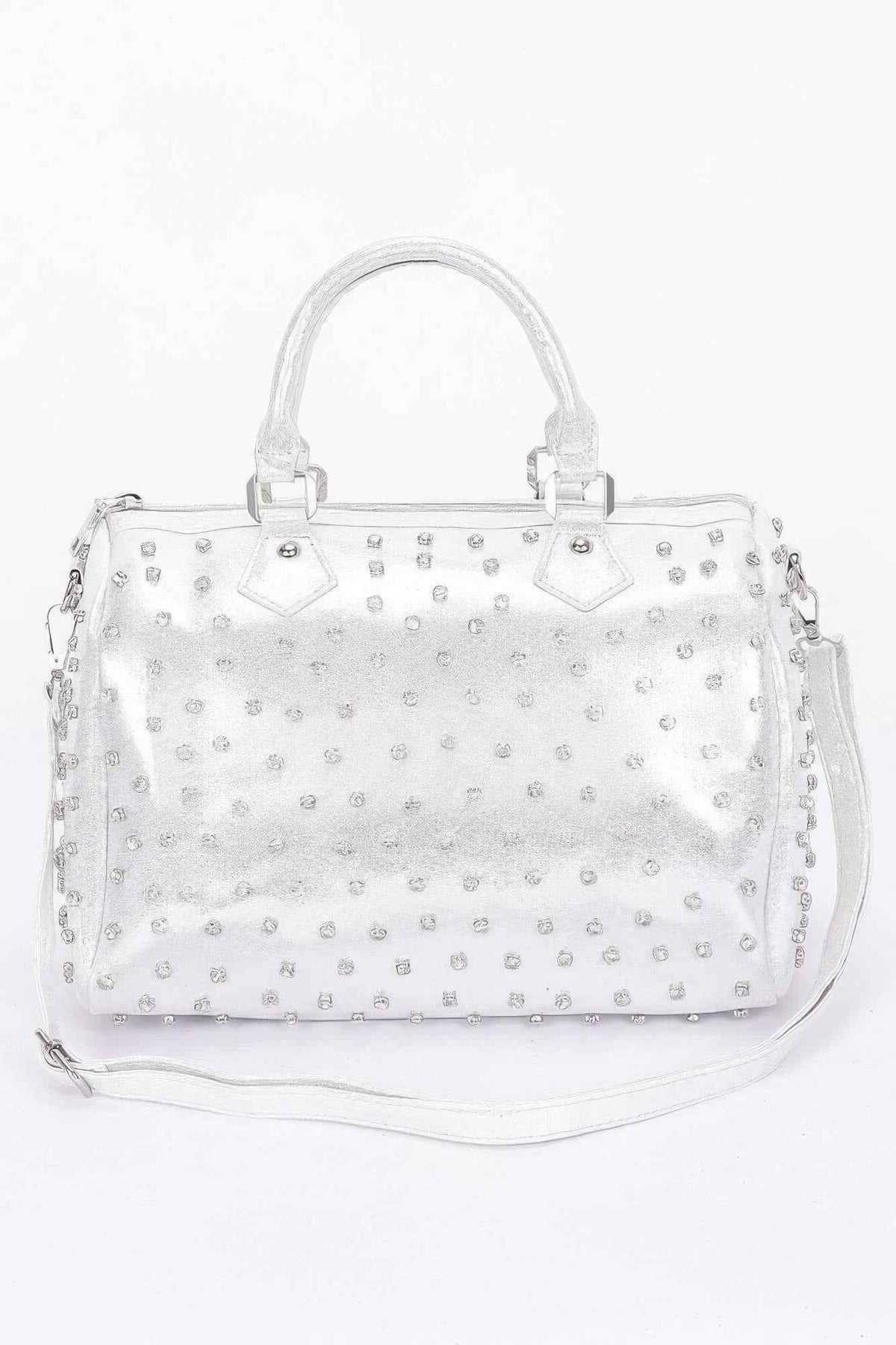 Rhinestone Studded Bowling Bag