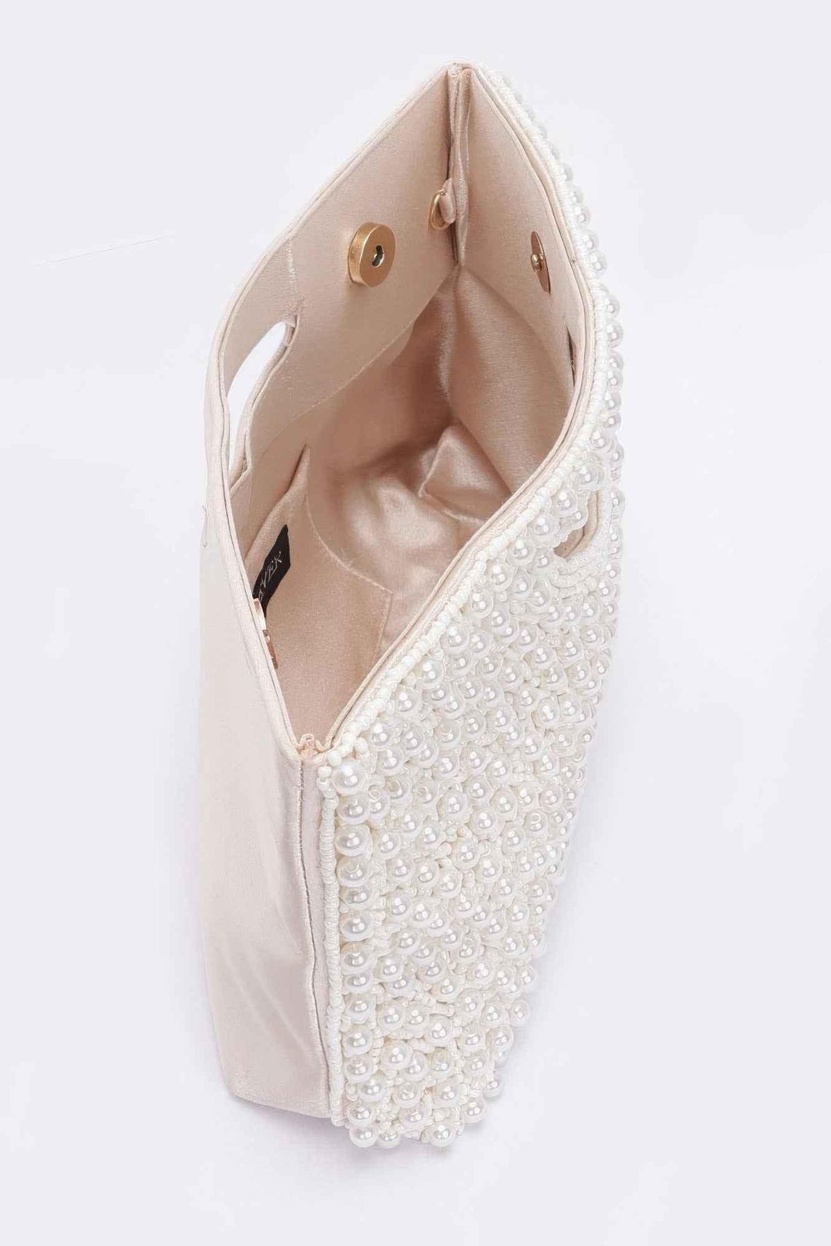 Faux Pearl Handmade Clutch