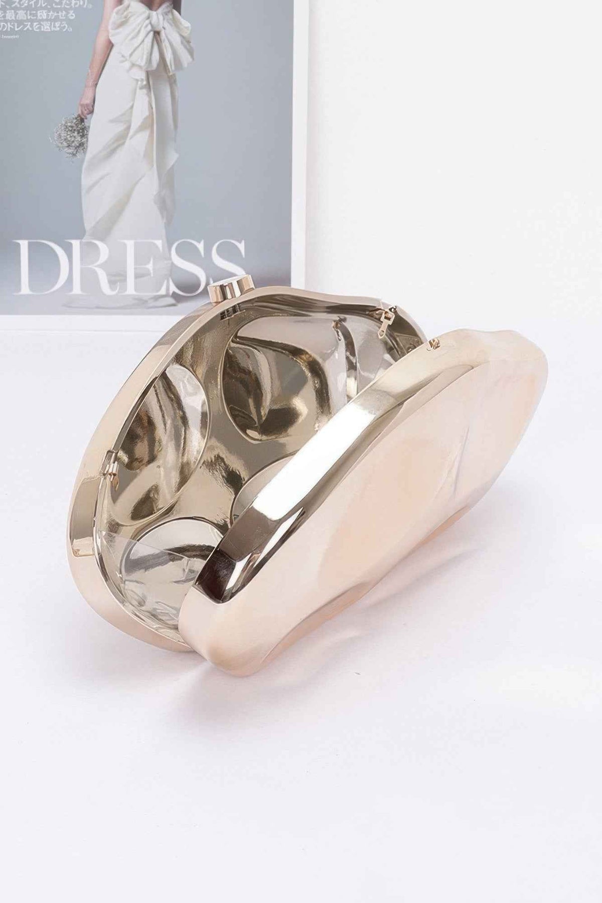 Metallic Plastic Party Clutch