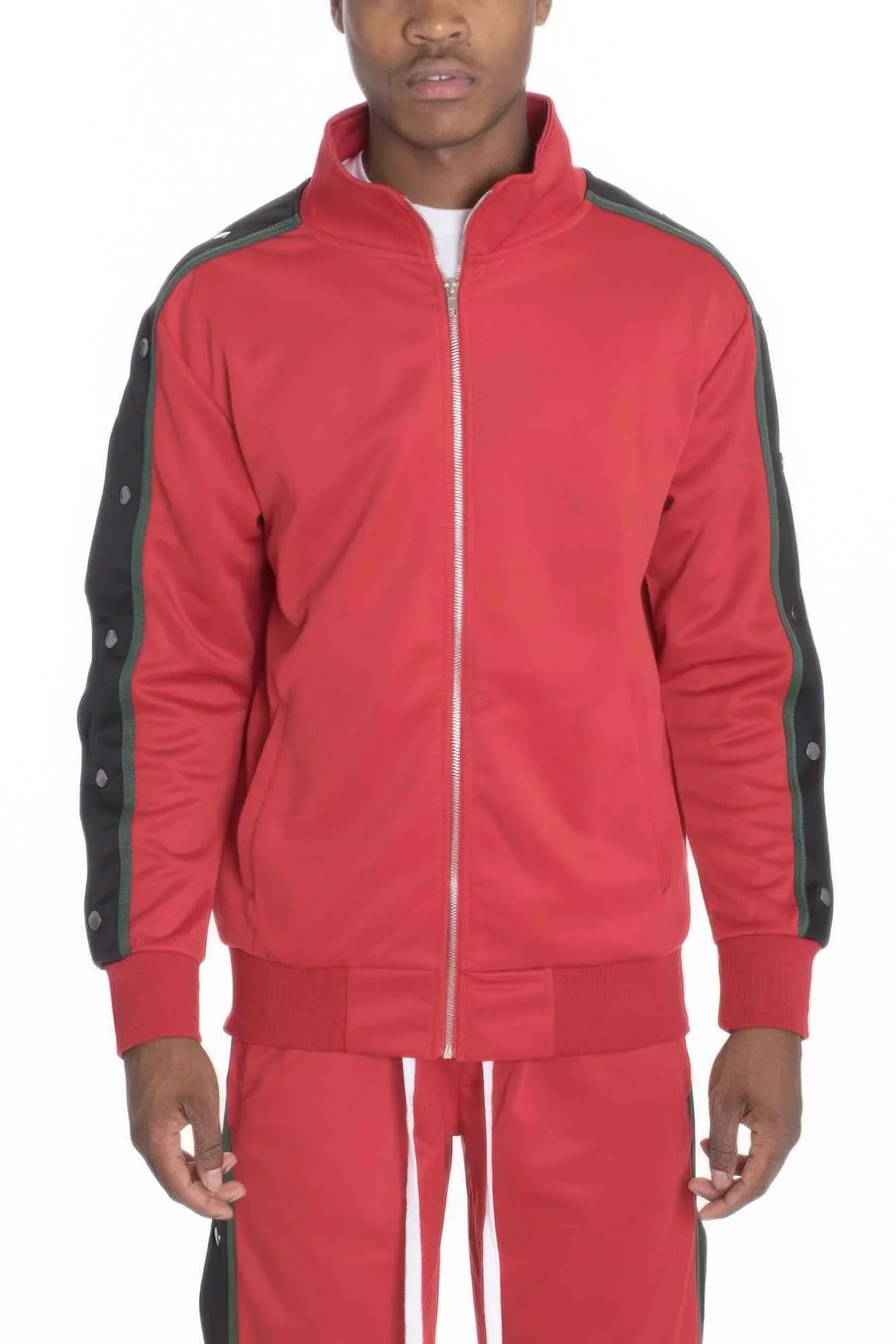Snap Button Track Jacket