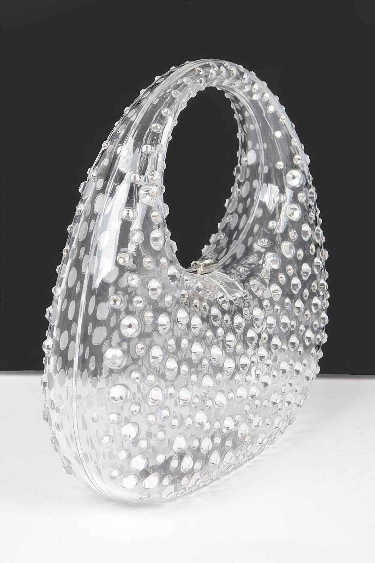 Rhinestone Hot Fix Clear Acrylic Clutch