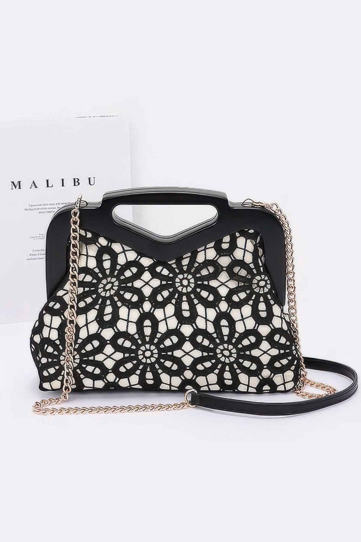 Crochet Wood Frame Clutch