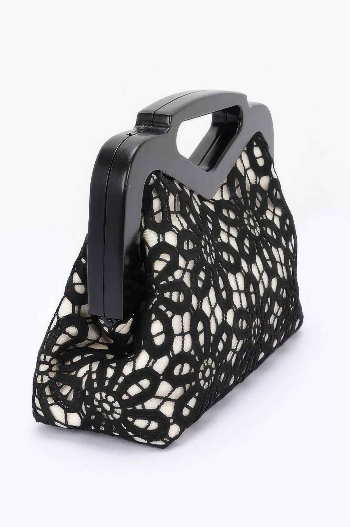 Crochet Wood Frame Clutch