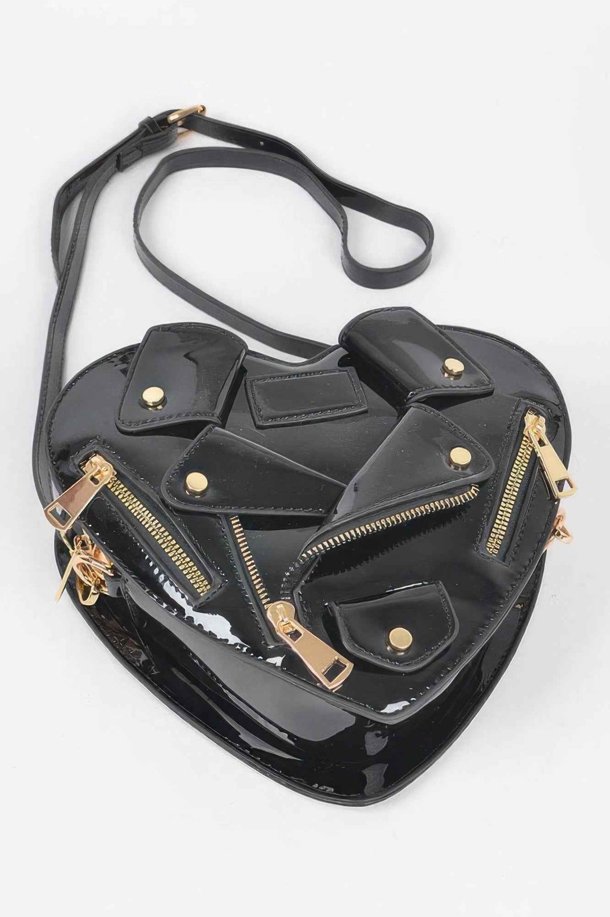 Heart Shape Jacket Crossbody Bag