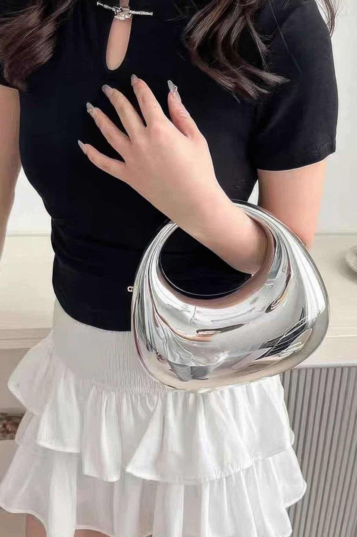 Metallic Acrylic Clutch