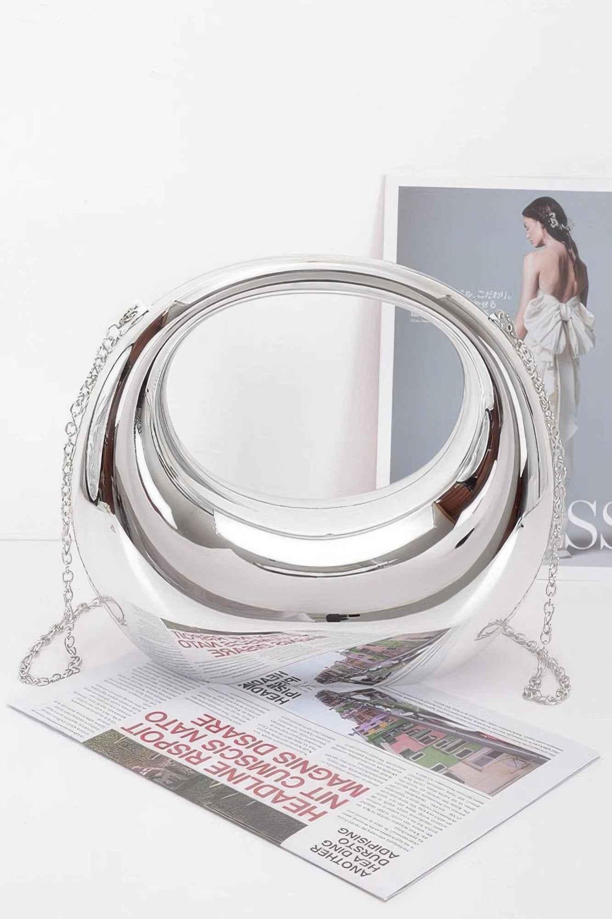 Metallic Acrylic Clutch