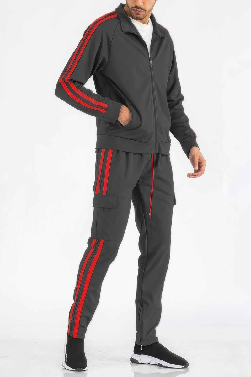 Two Stripe Utility Pocket Track Suit