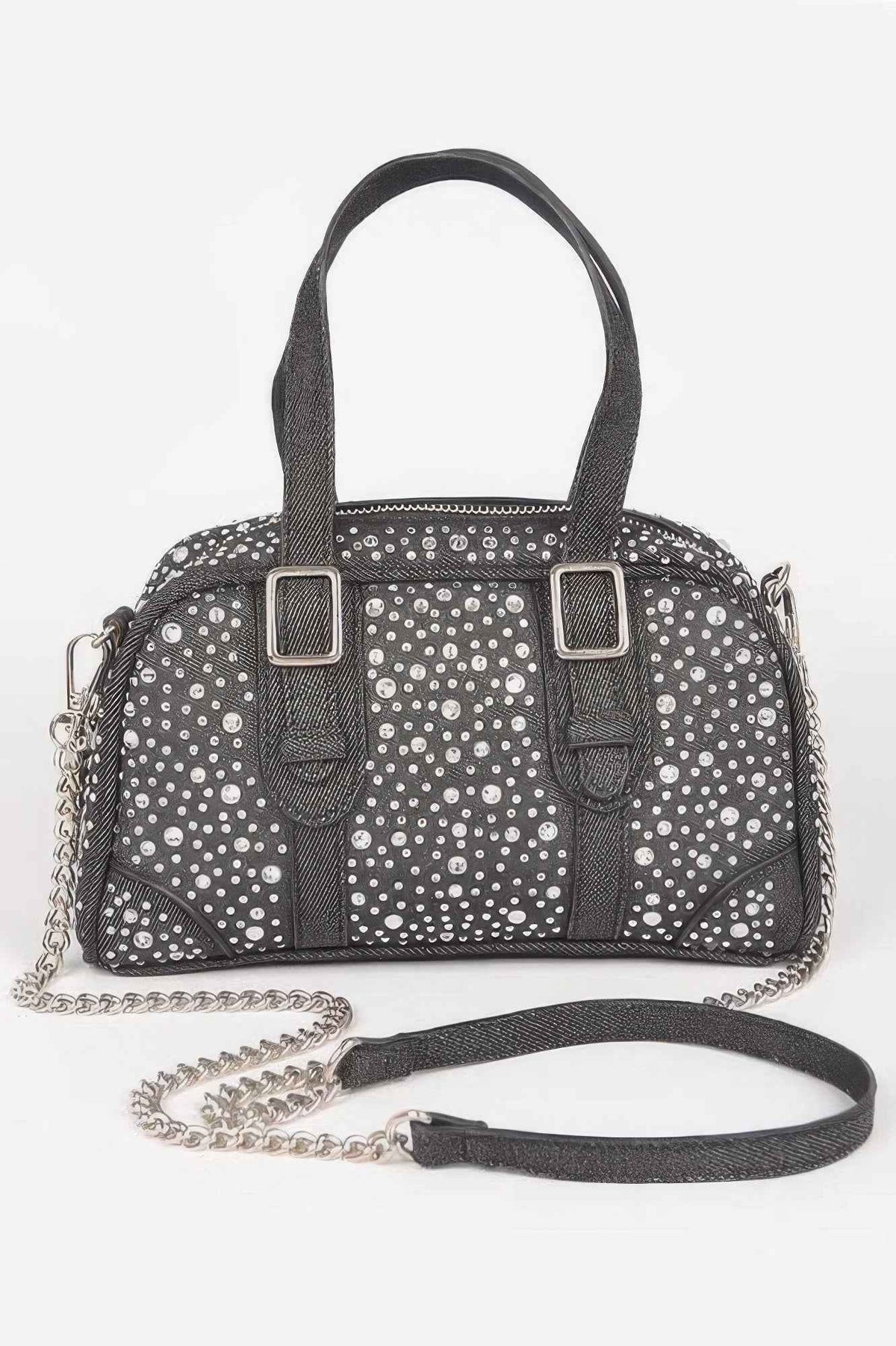 Denim Hot Fix Crossbody Bag