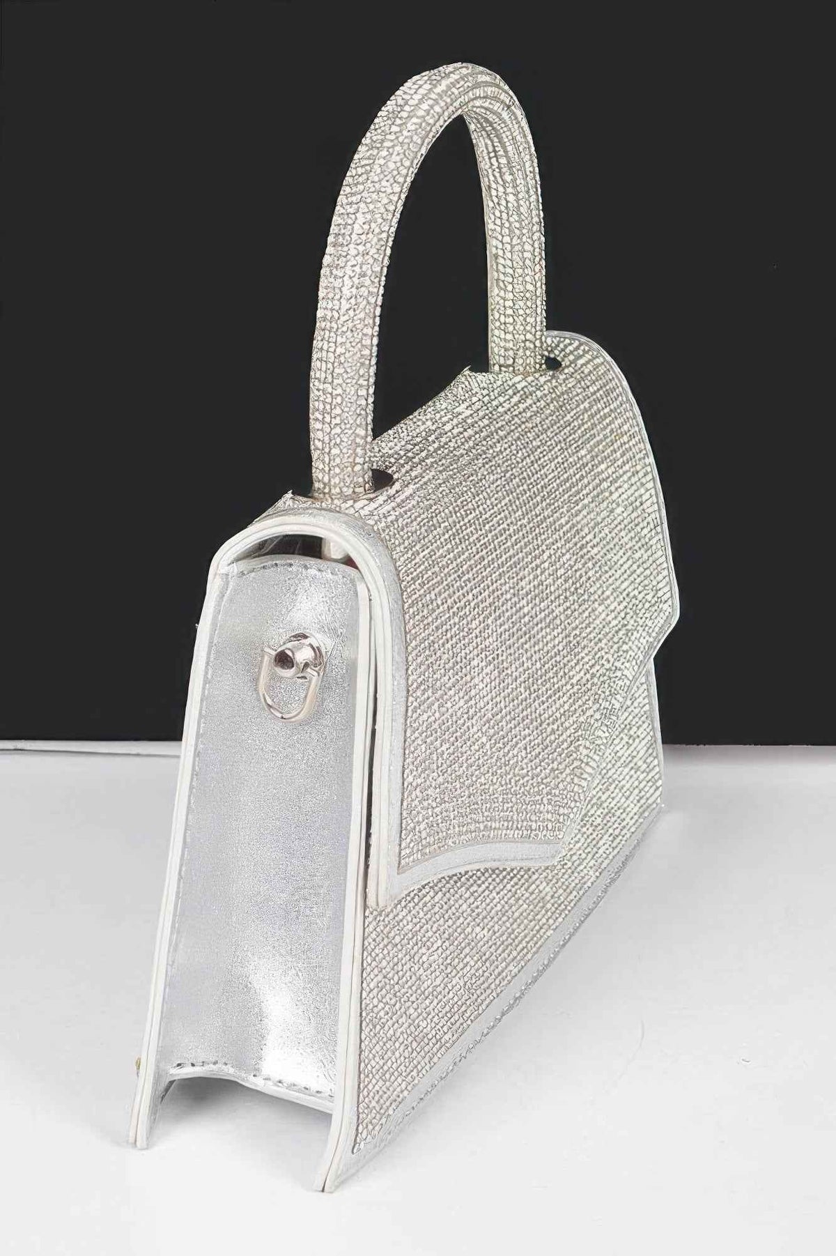 Rhinestone Top Handle Clutch