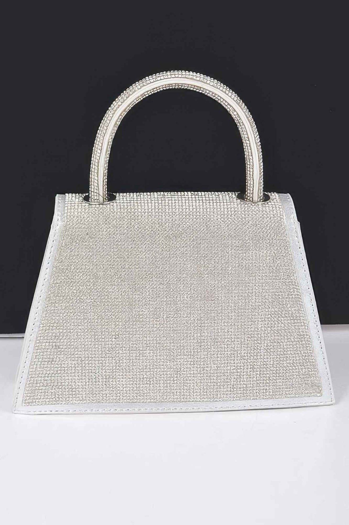 Rhinestone Top Handle Clutch