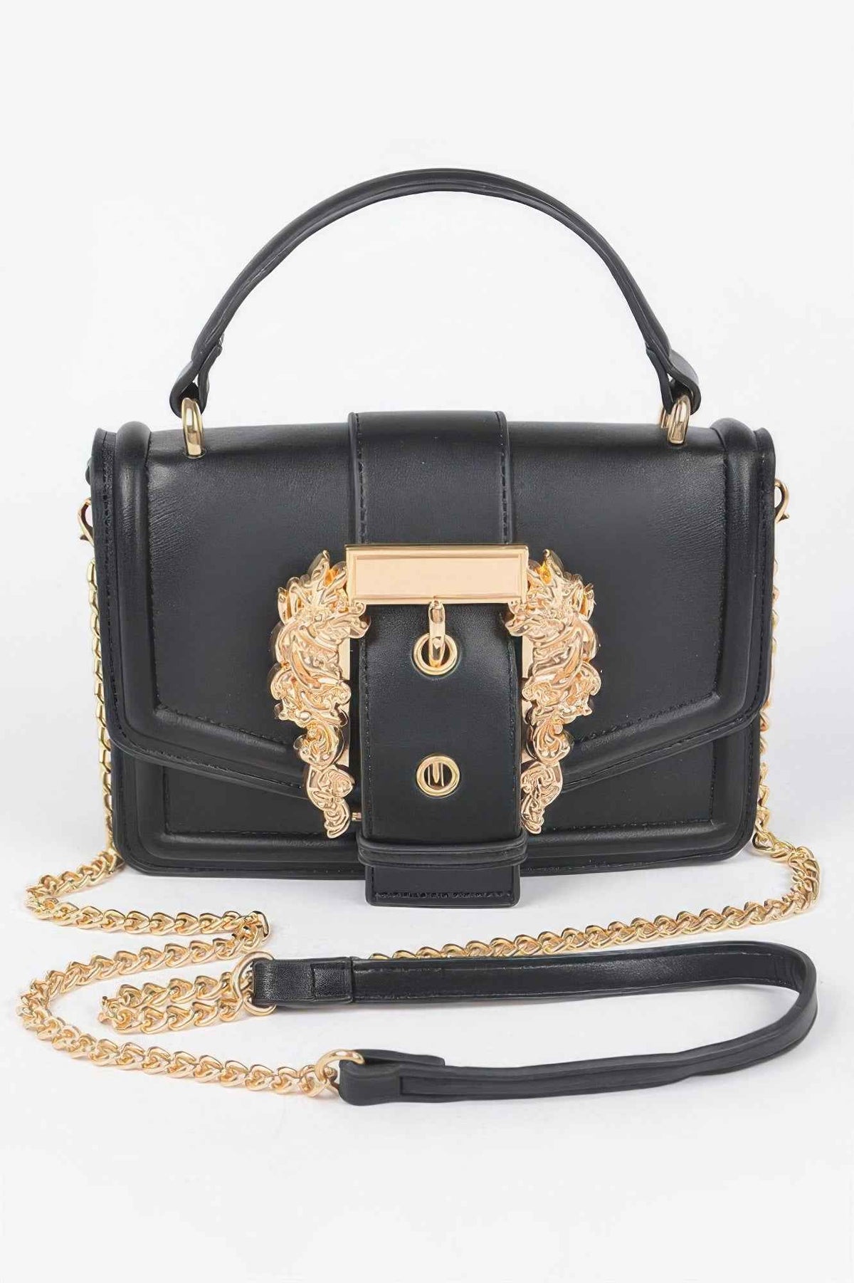 Vegan Top Handle Shoulder Clutch