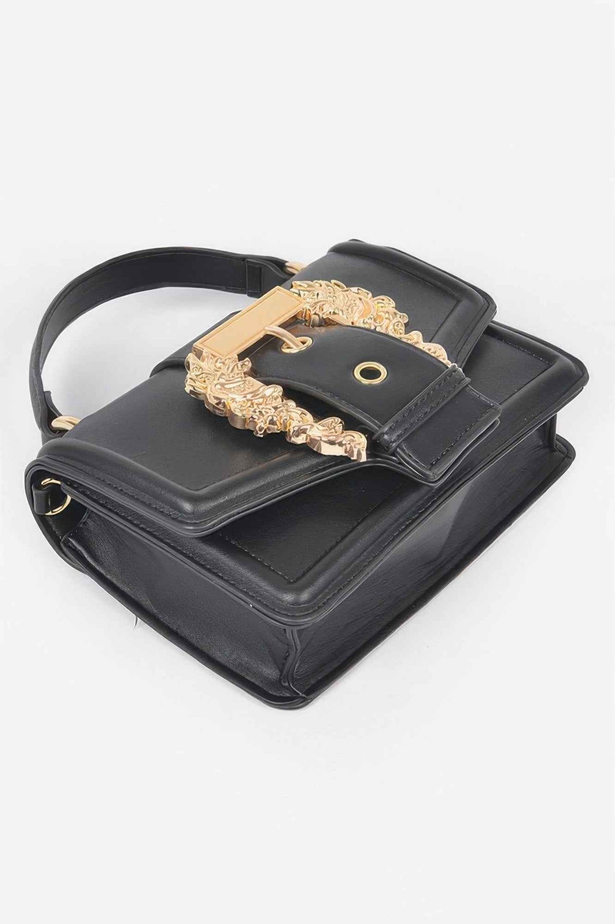 Vegan Top Handle Shoulder Clutch