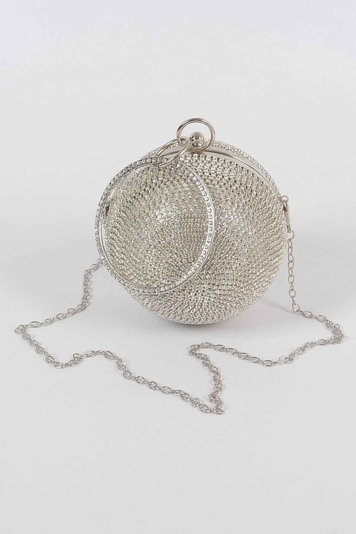 Rhinestone Ball Clutch
