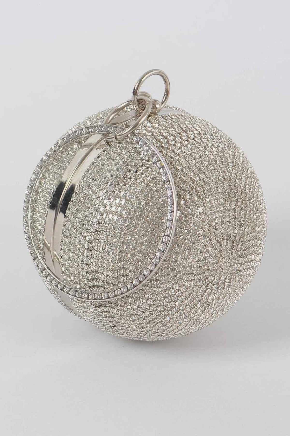 Rhinestone Ball Clutch