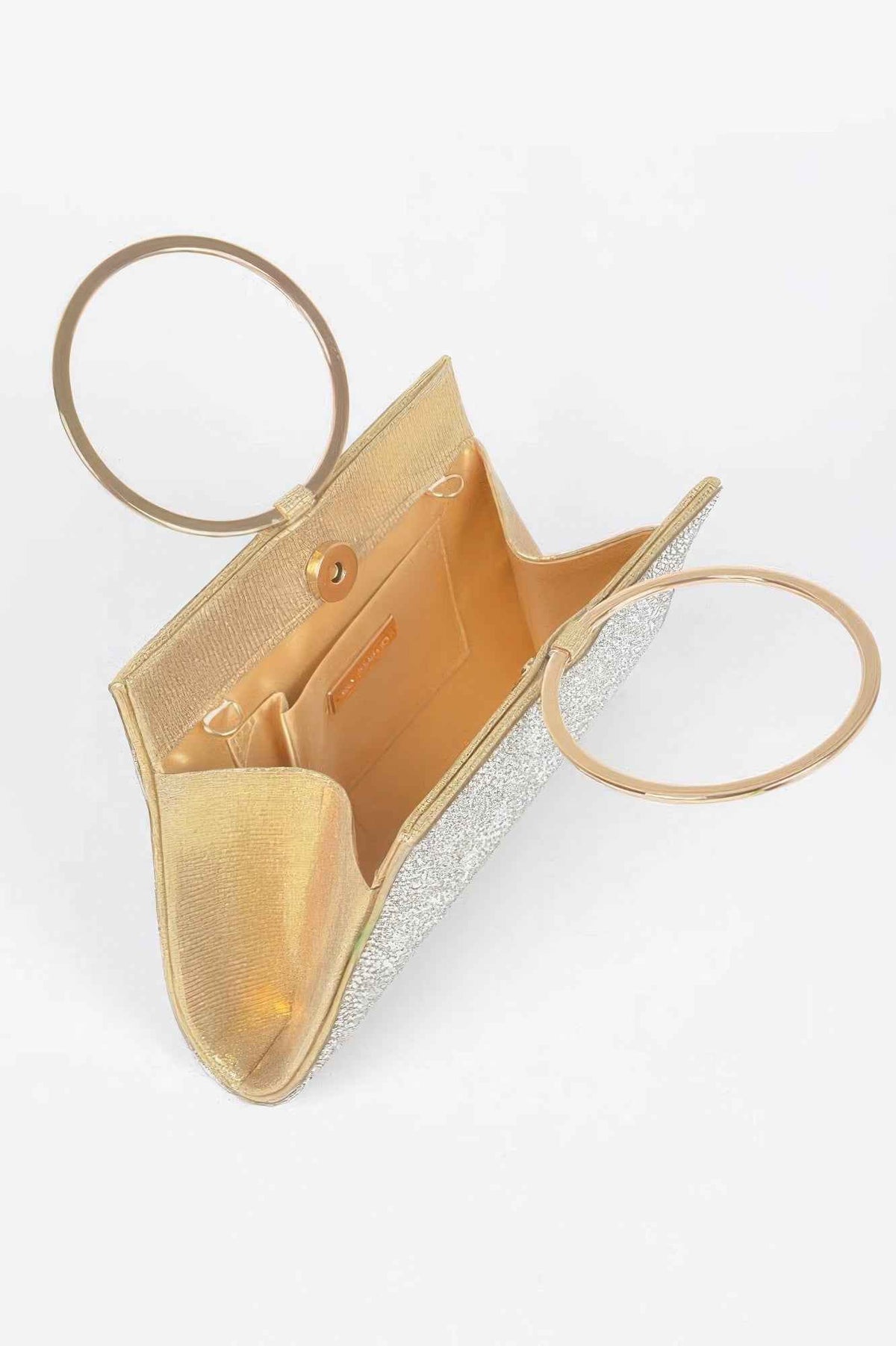 Rhinestone Top Handle Bag