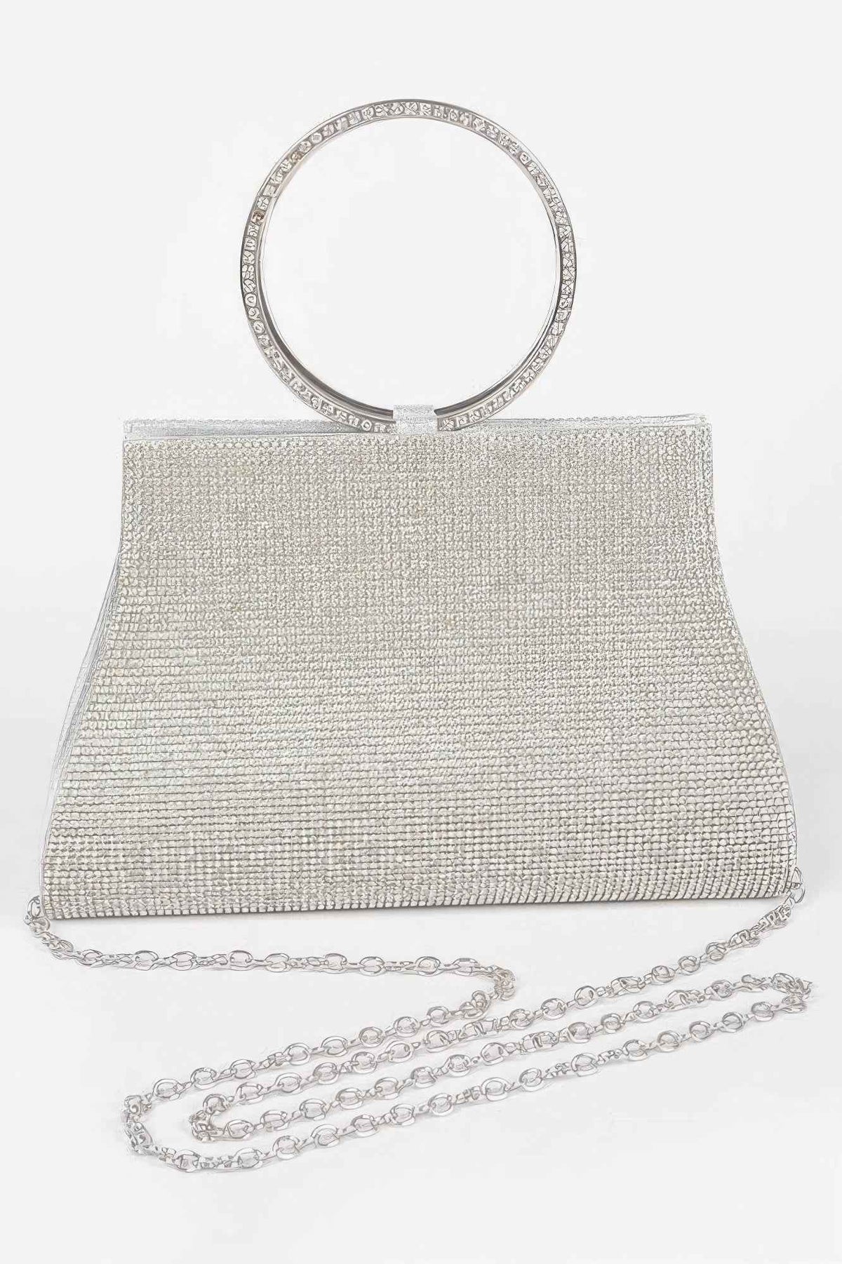 Rhinestone Top Handle Bag