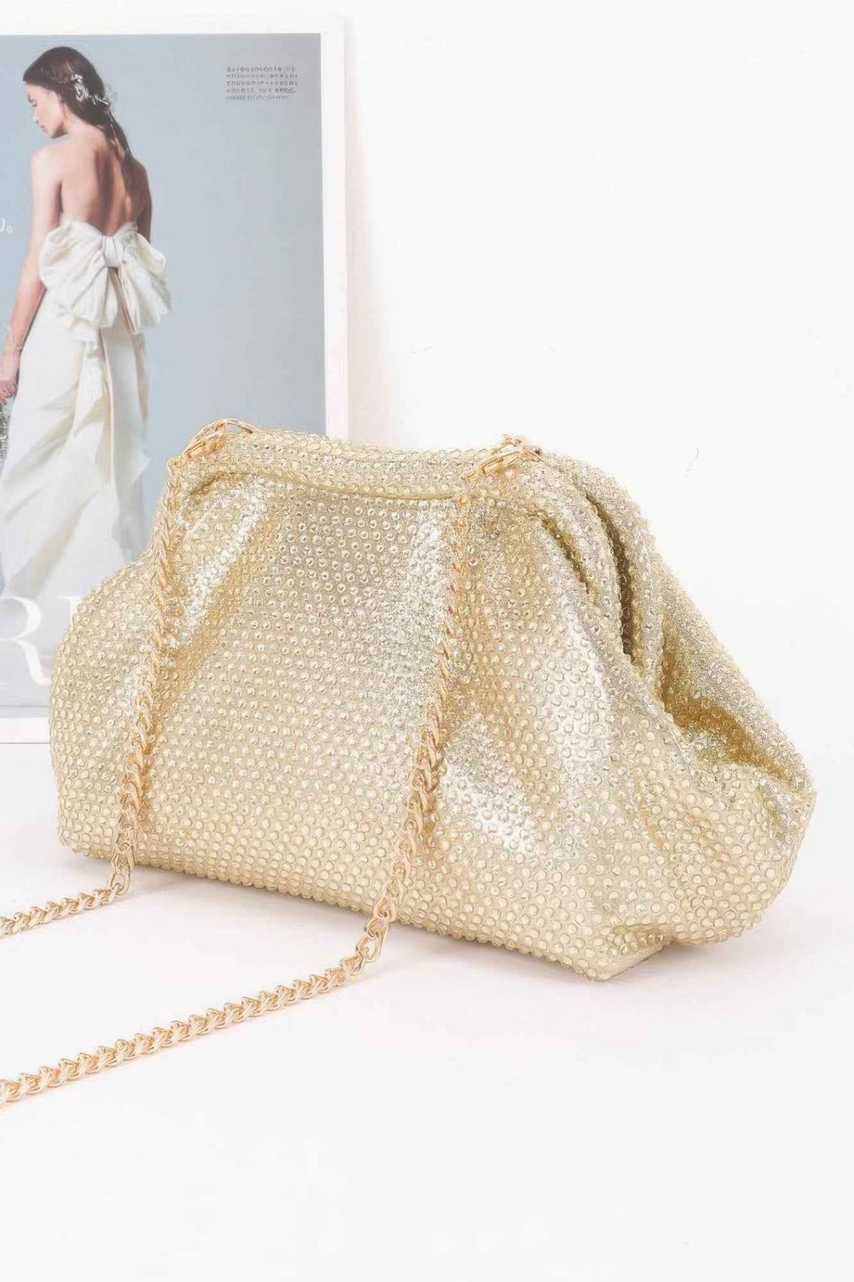 Rhinestone Hot Fix Party Clutch
