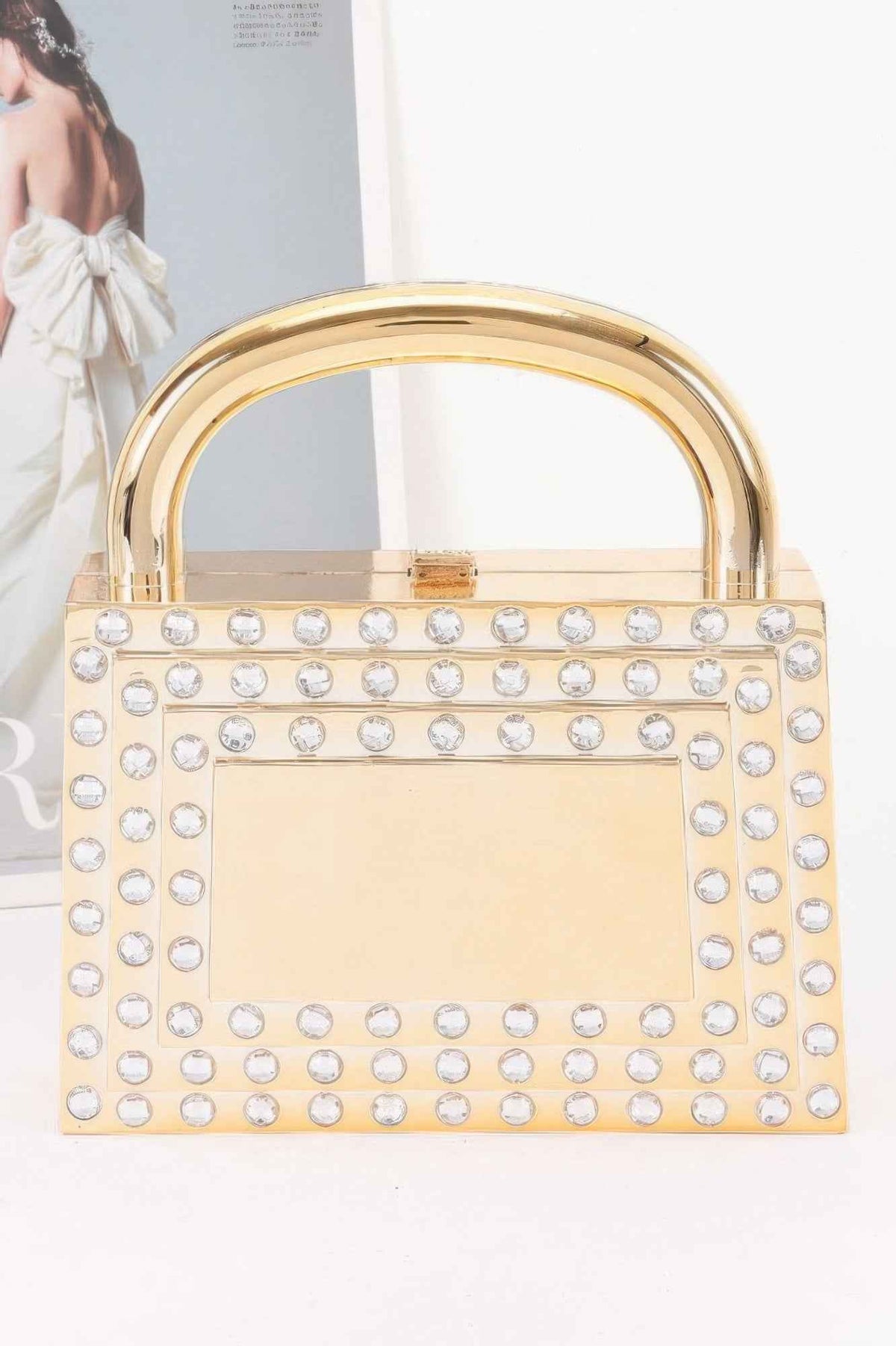 Metallic Acrylic Clutch