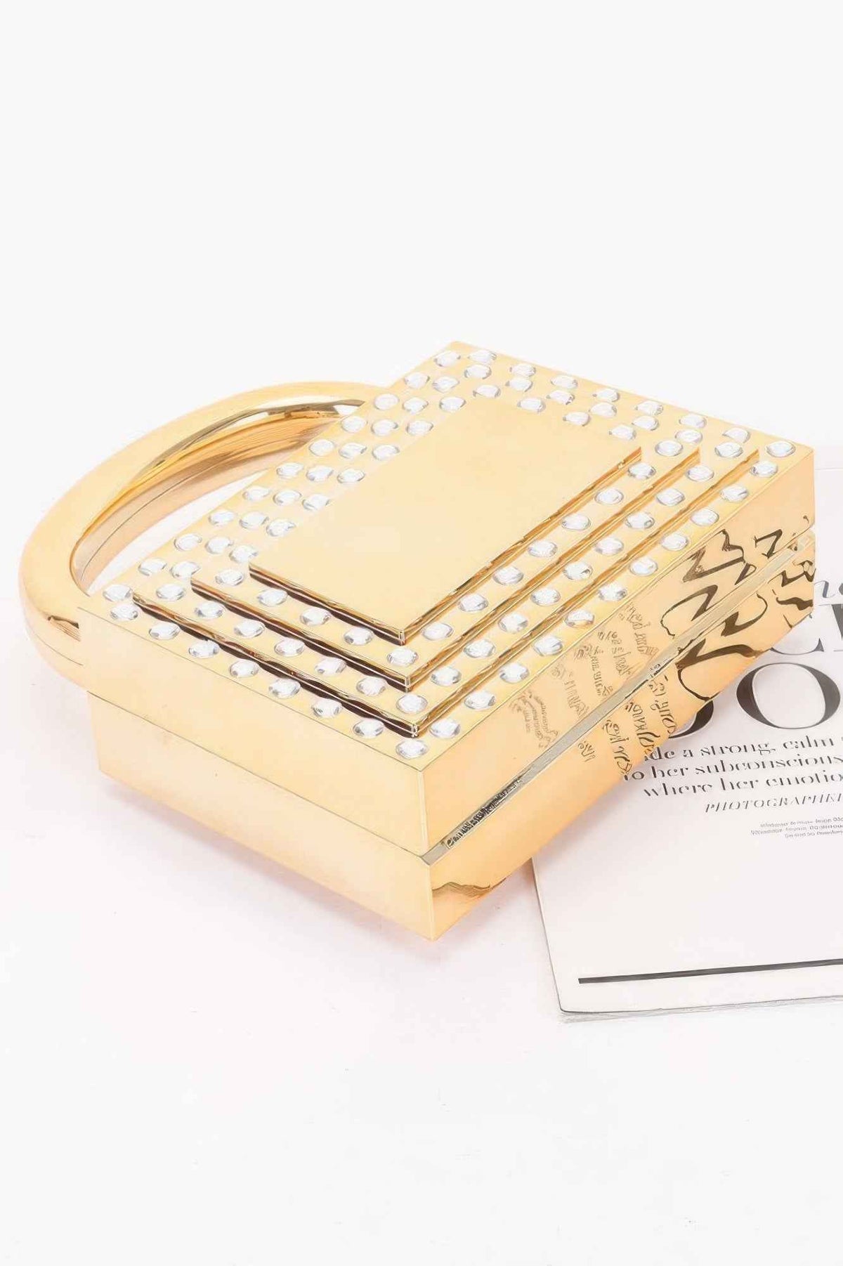 Metallic Acrylic Clutch