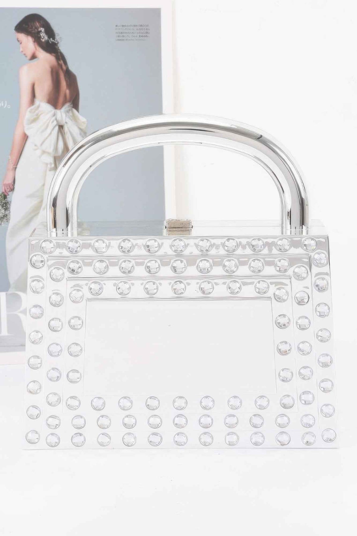 Metallic Acrylic Clutch