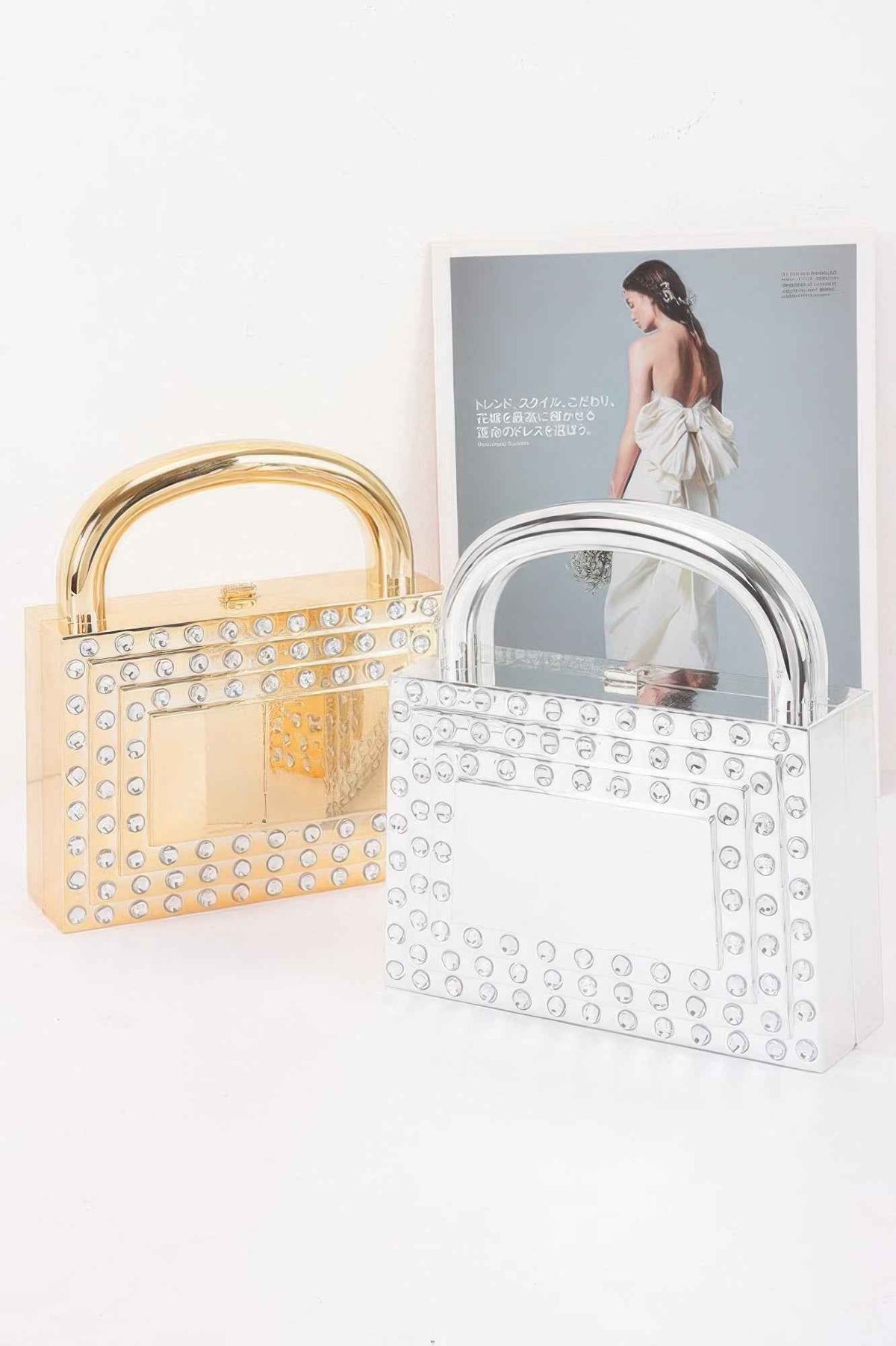Metallic Acrylic Clutch
