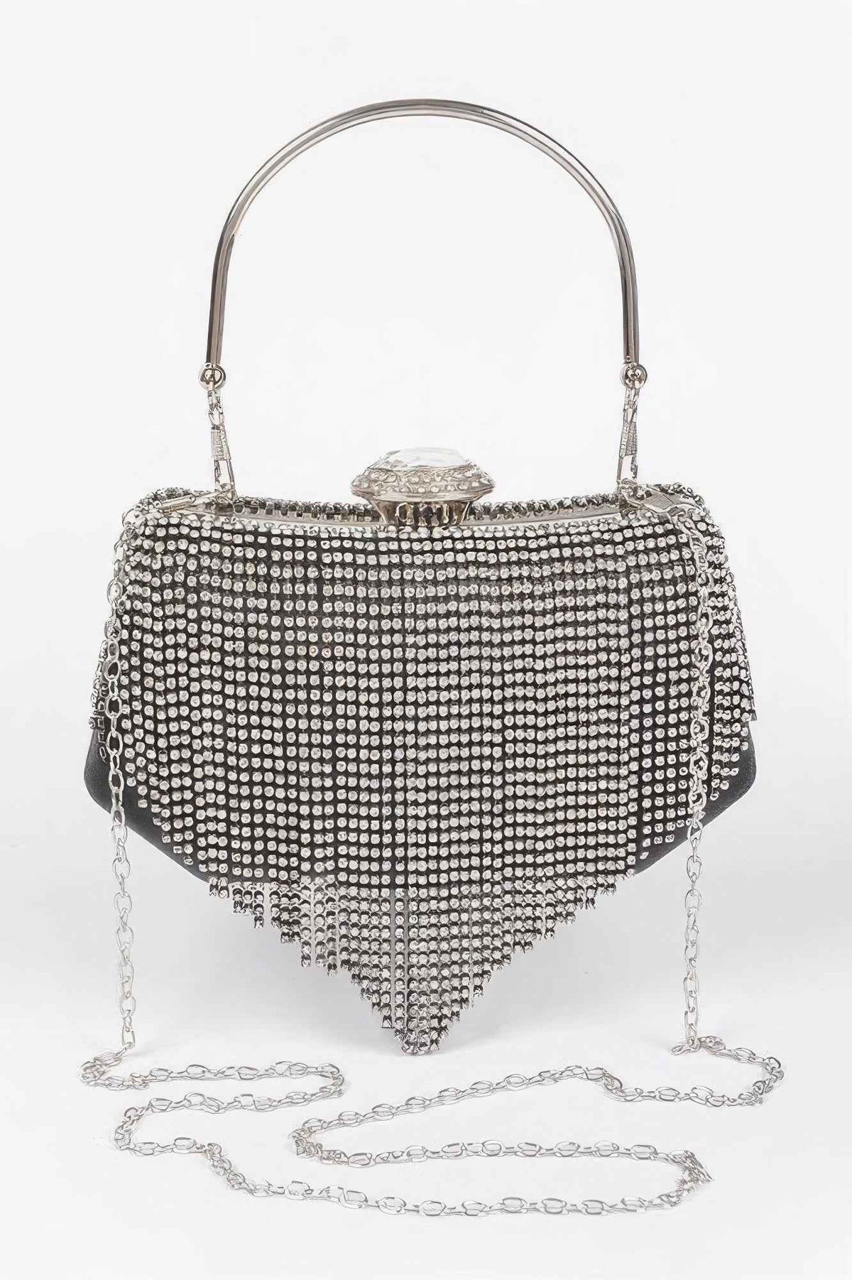 Rhinestone Fringe Party Cluth