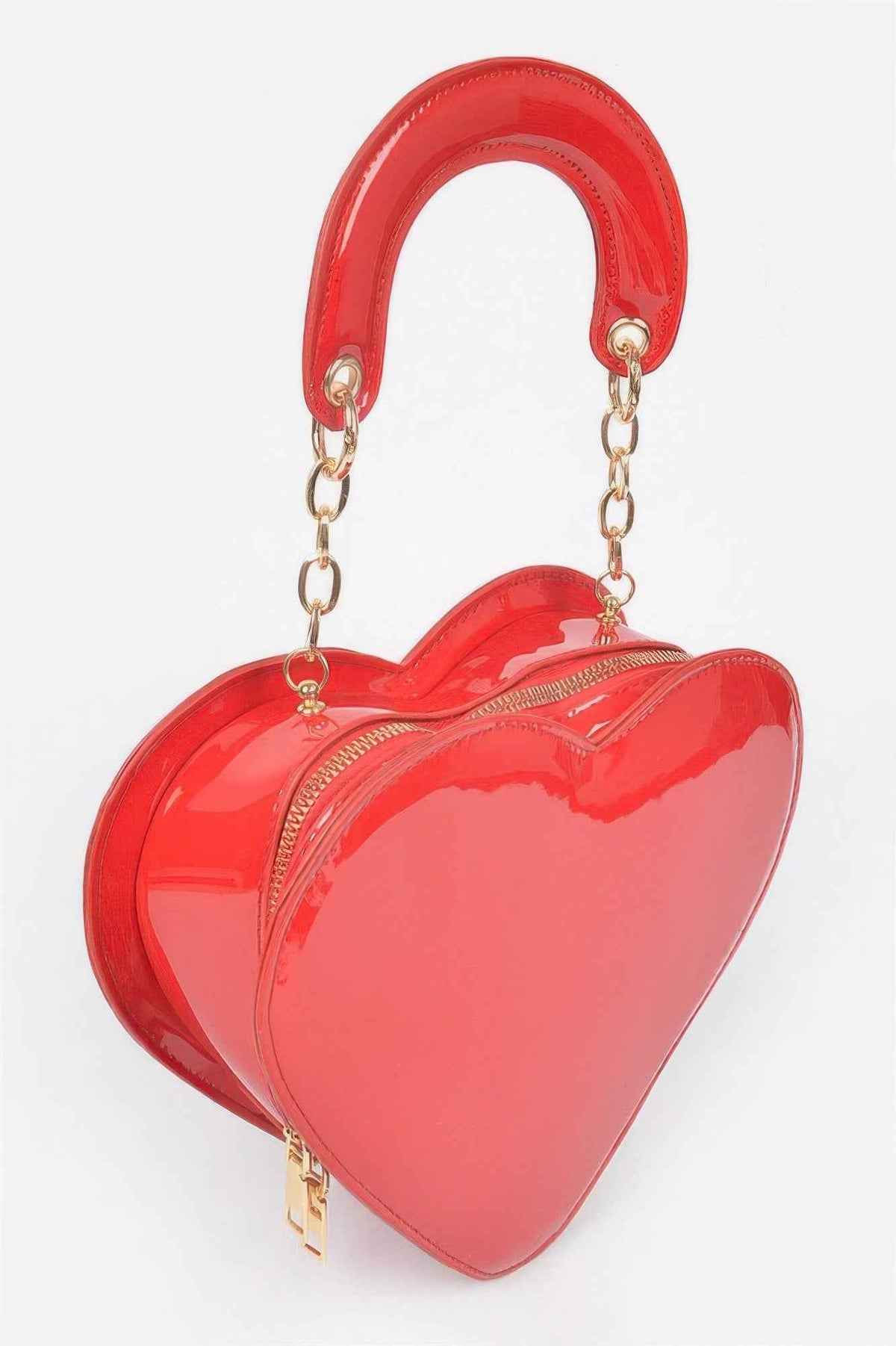 Enamal Heart Shape Crossbody Bag