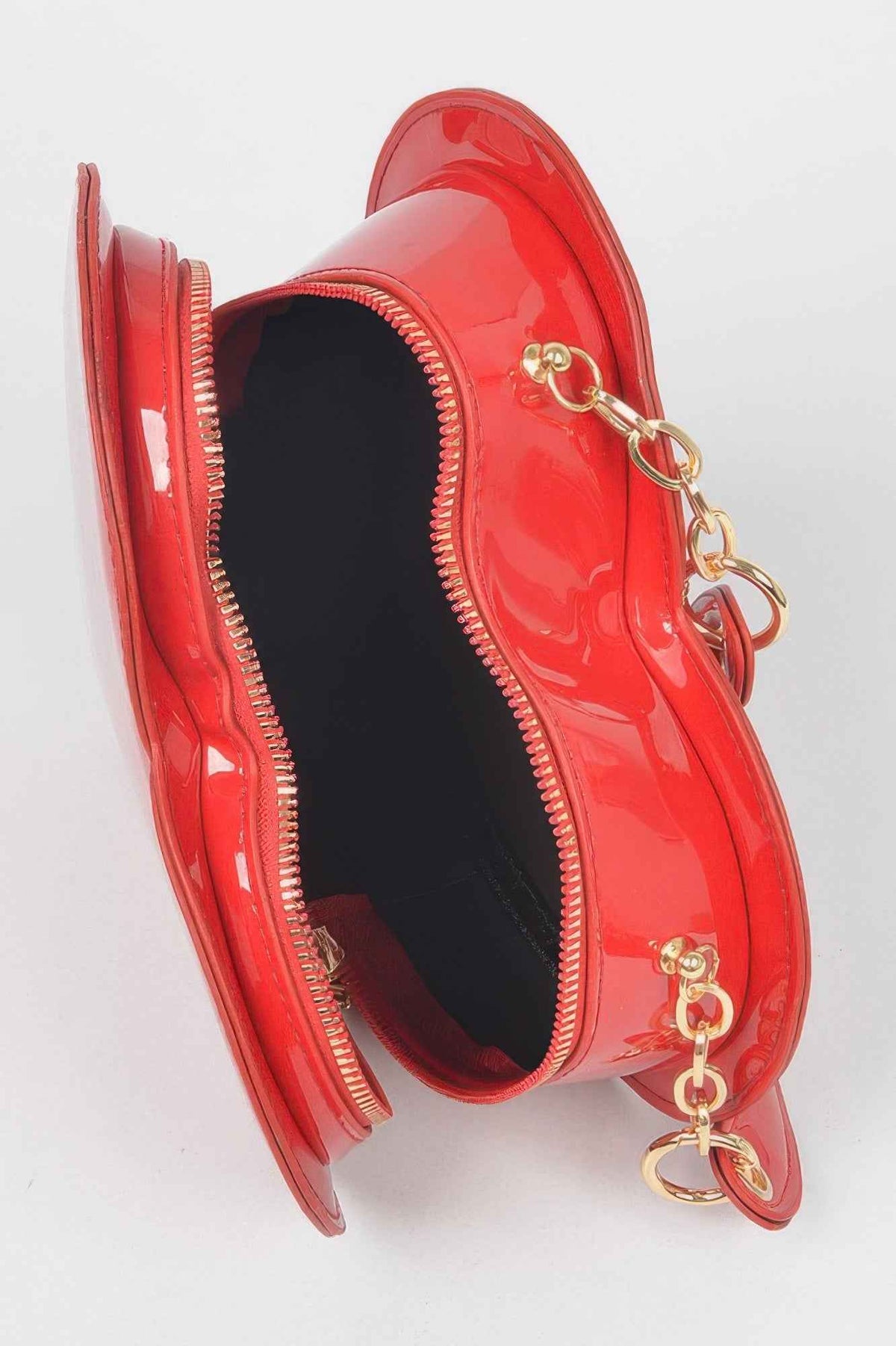 Enamal Heart Shape Crossbody Bag