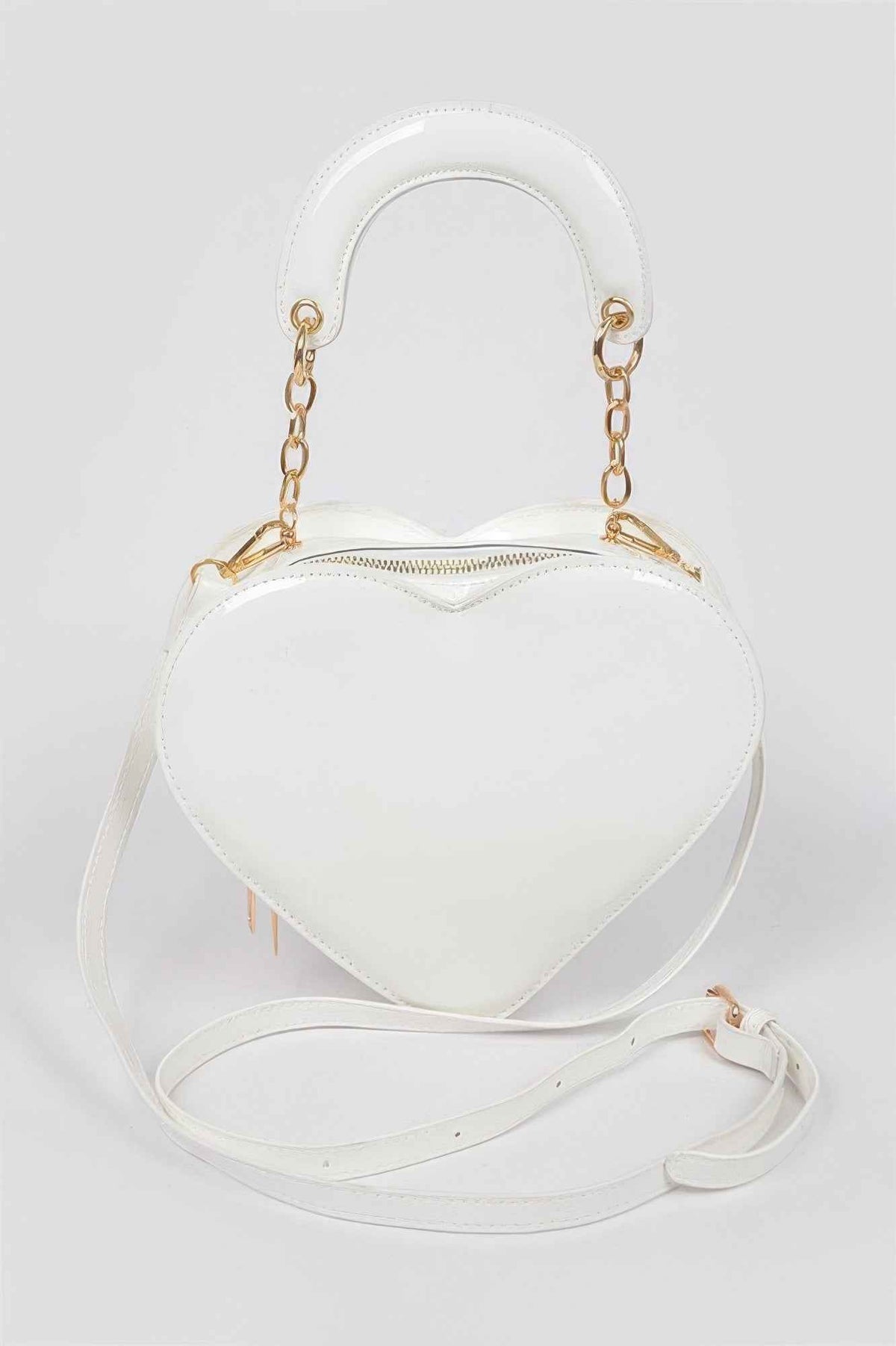 Enamal Heart Shape Crossbody Bag