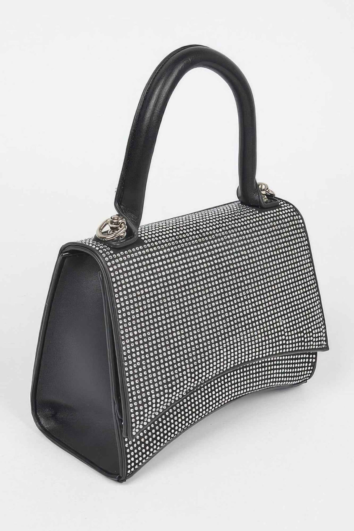 Rhinestone Top Handle Bag
