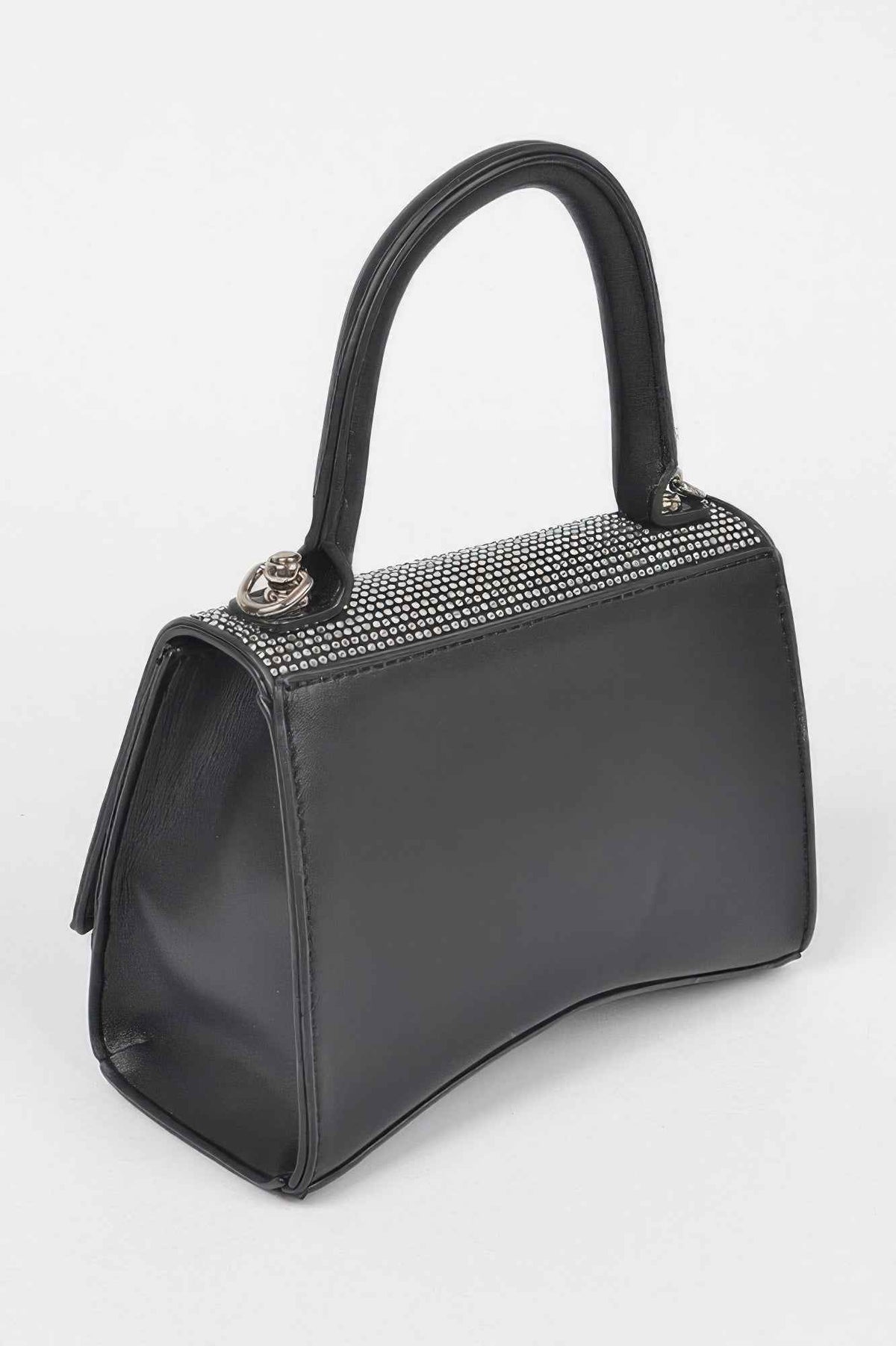 Rhinestone Top Handle Bag