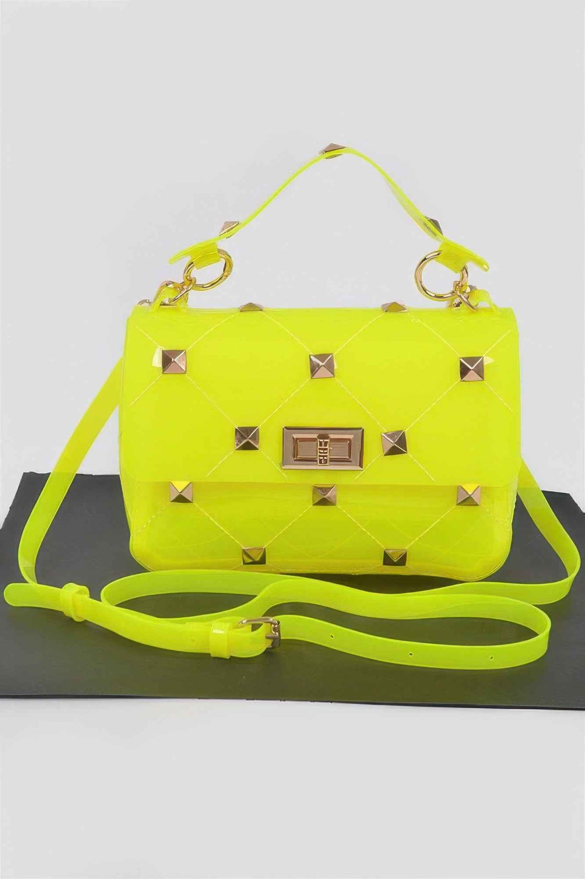 Studded Clear Handle Bag