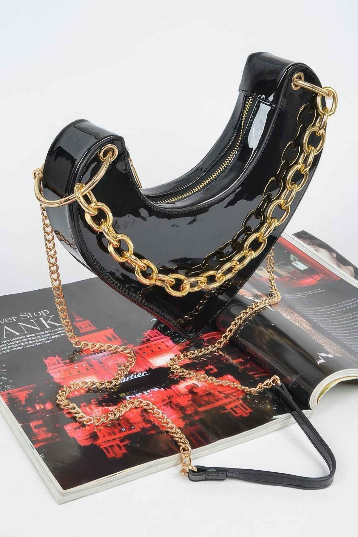Heart Shape Oversized Handle Clutch