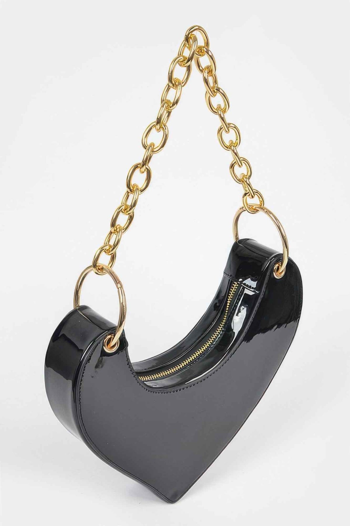 Heart Shape Oversized Handle Clutch