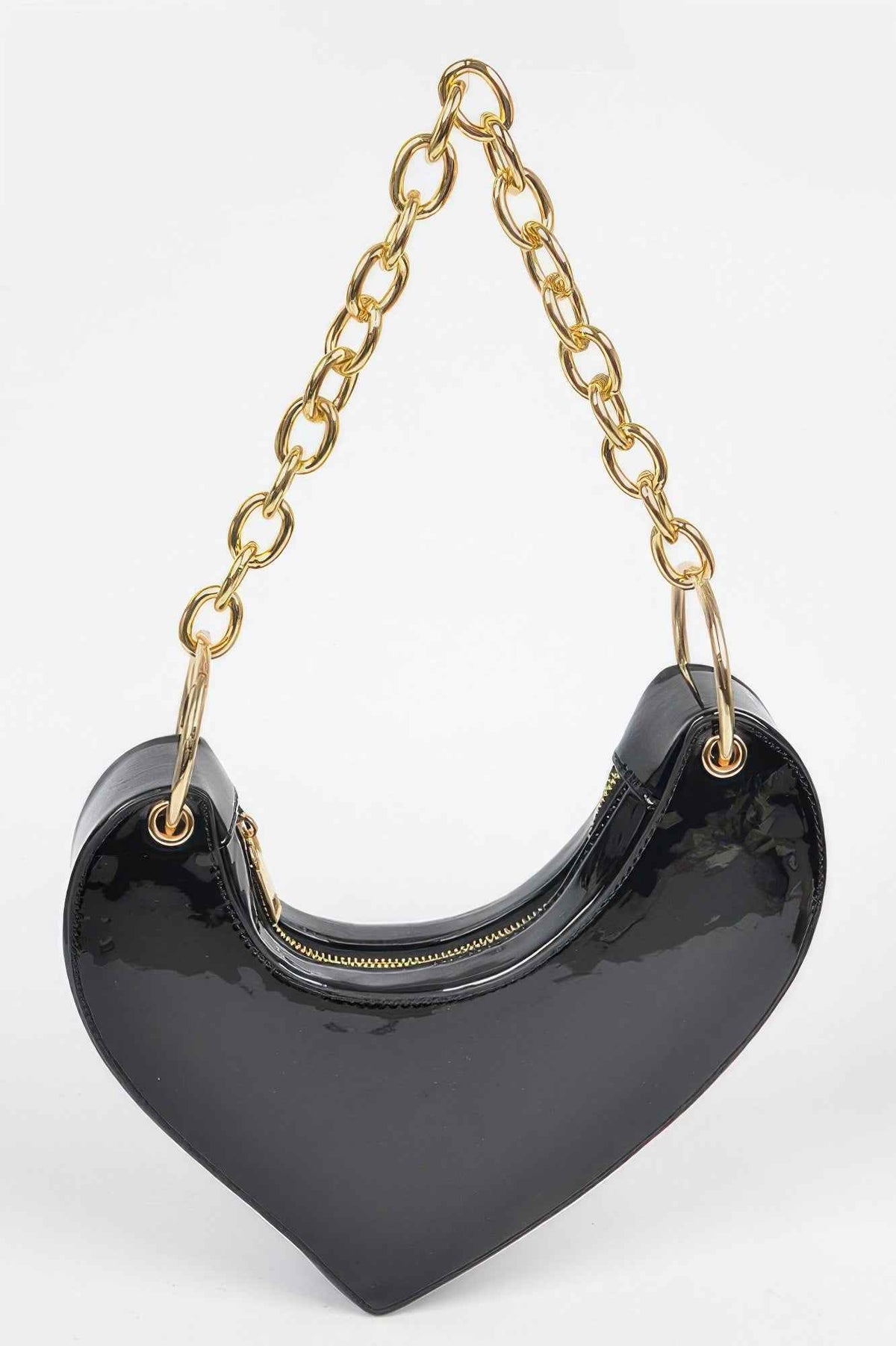 Heart Shape Oversized Handle Clutch