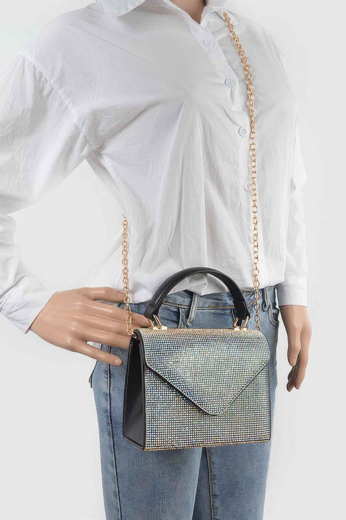 Rhinestone Single Handle Bag