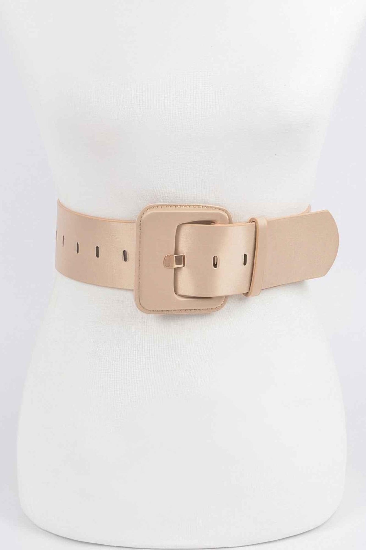 Micro Suede Wide Buckle Belt