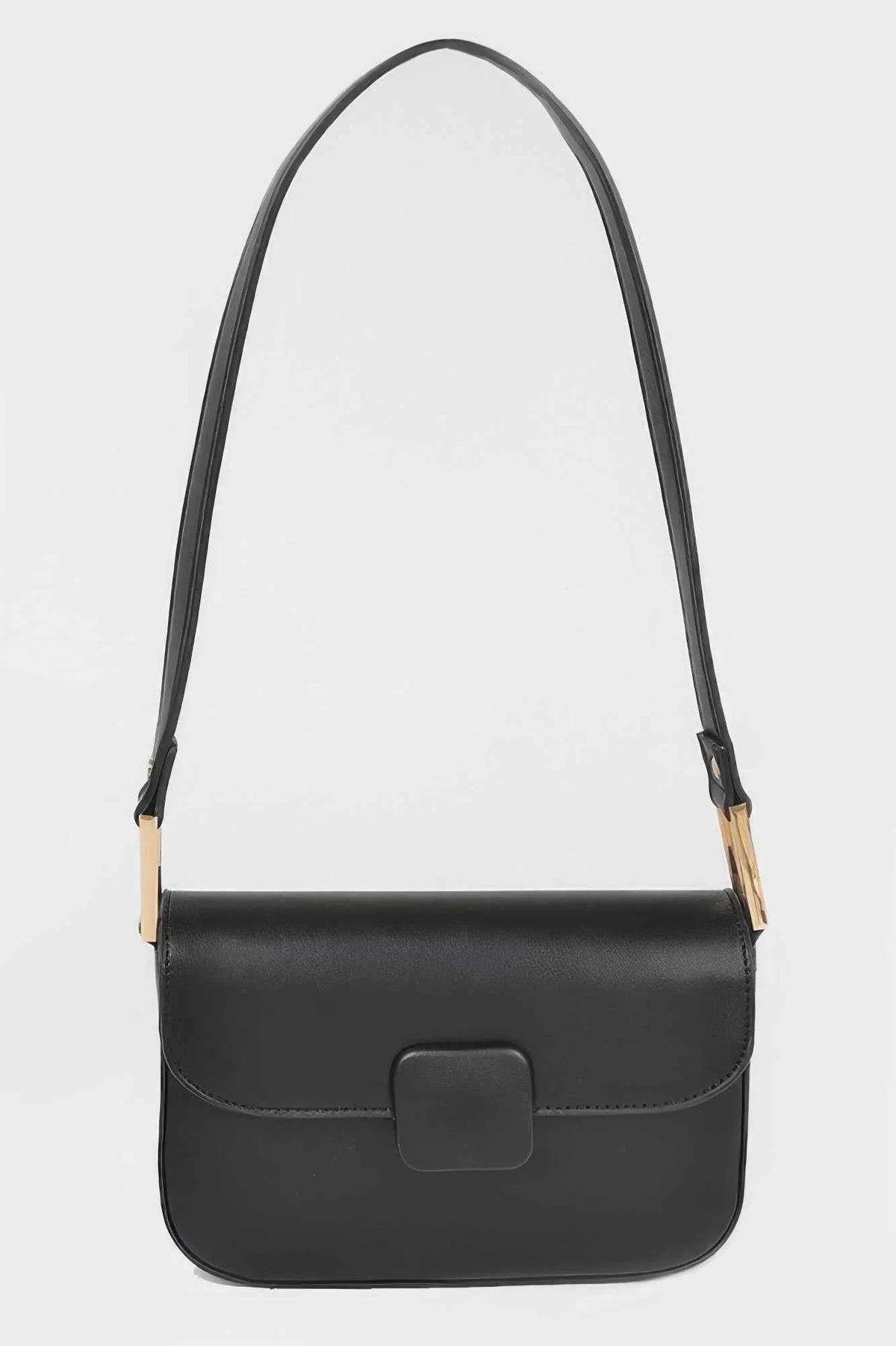 Faux Leather Shoulder Bag