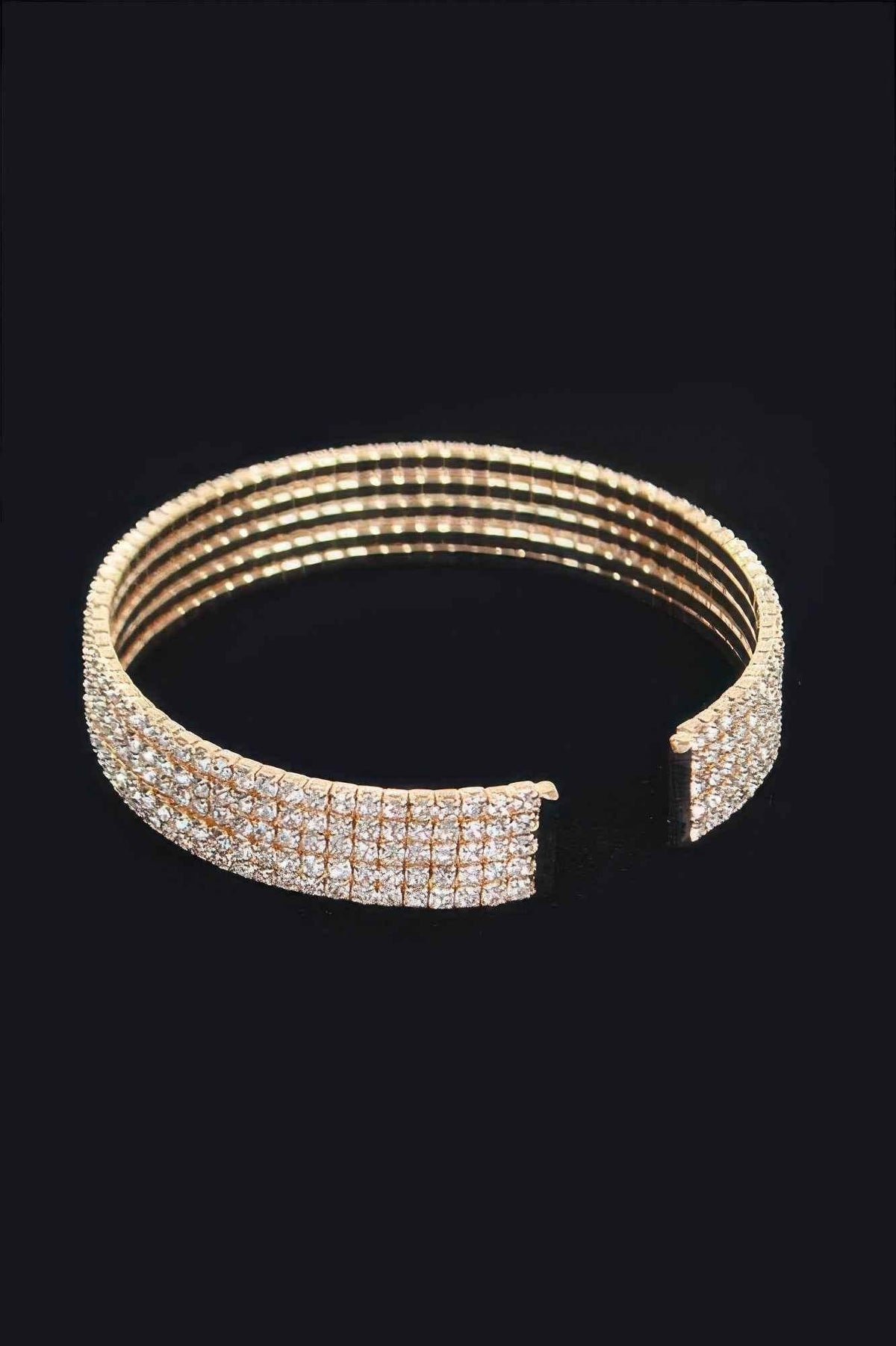 Wrap Rhinestone Bangle
