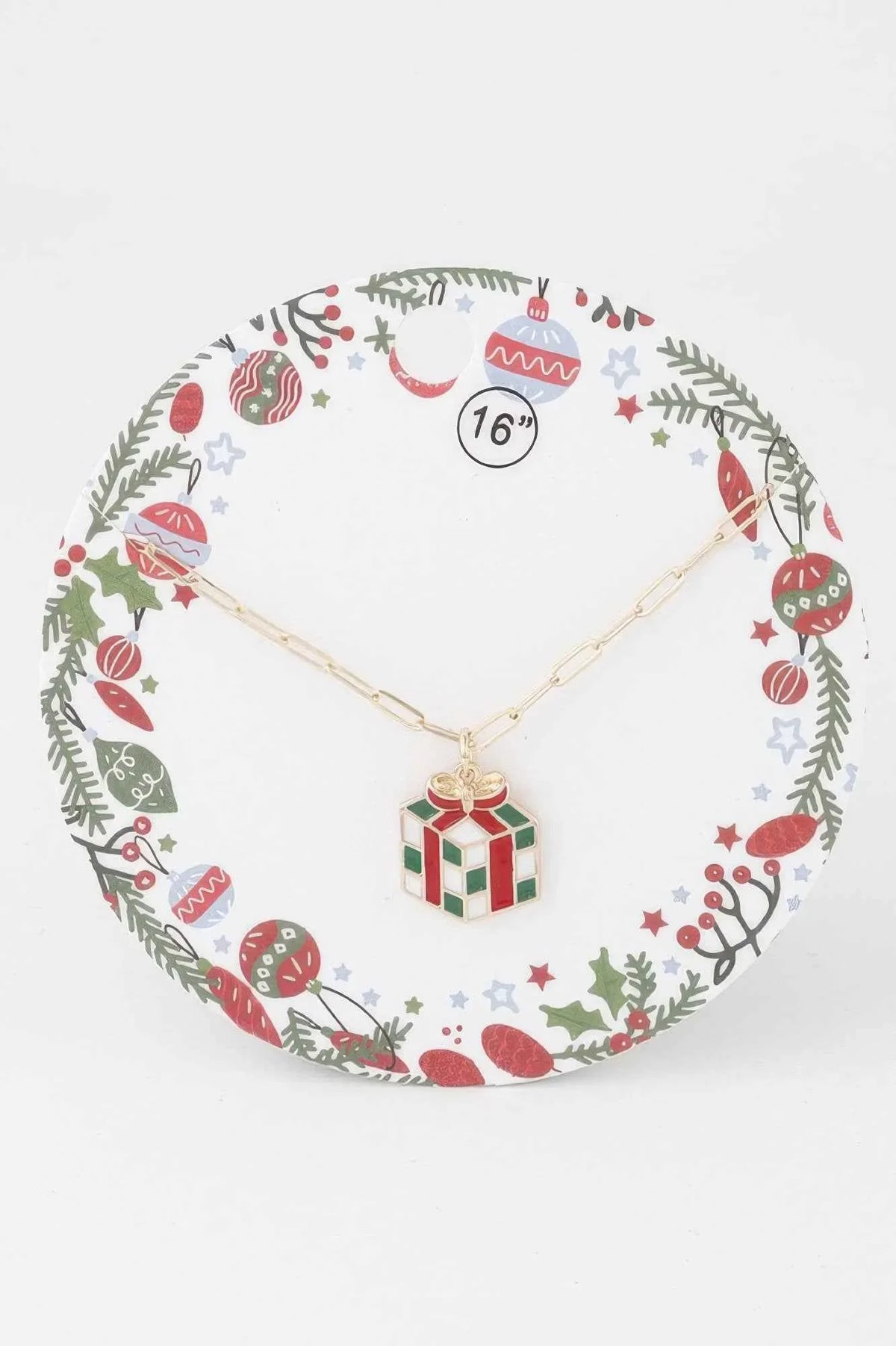 Checker Gift Chain Necklace
