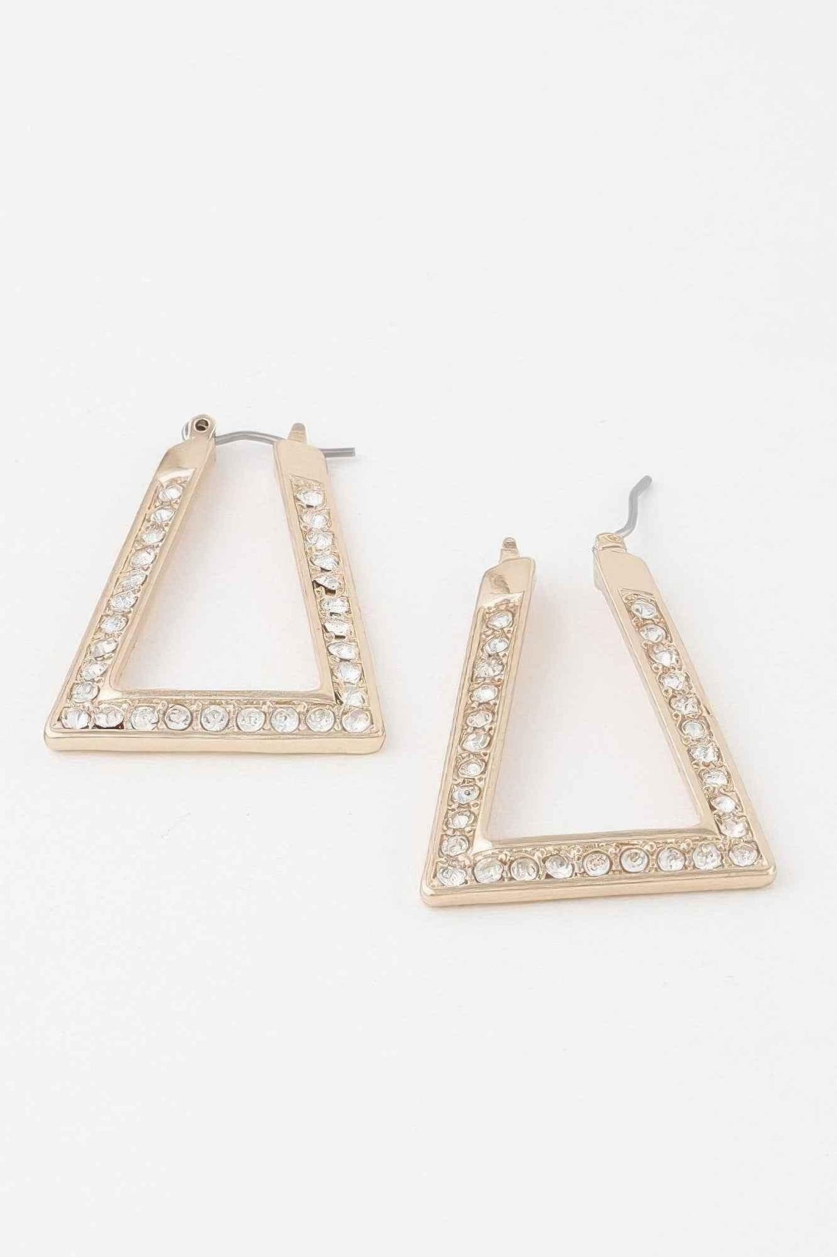 Geometric Rhinestone Earrings