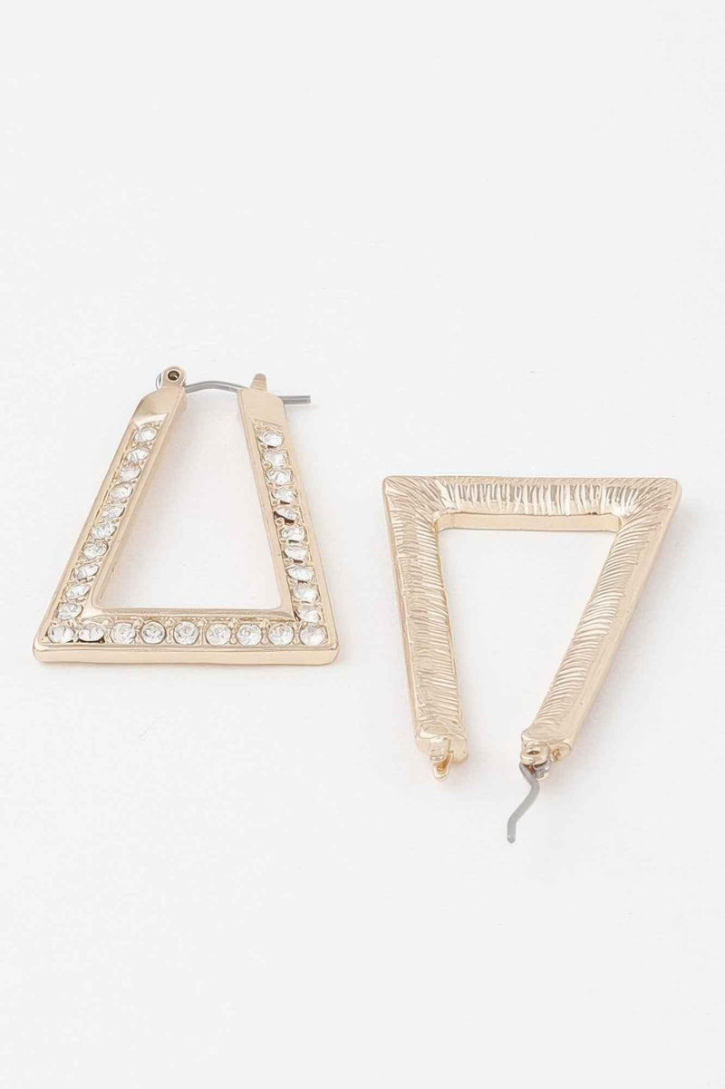 Geometric Rhinestone Earrings
